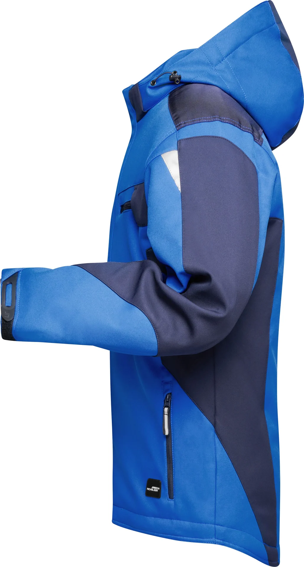 jn824-craftsmen-softshell-jacket-royal-navy-left-4 James & Nicholson Craftsmen Softshell Jacket -Strong-