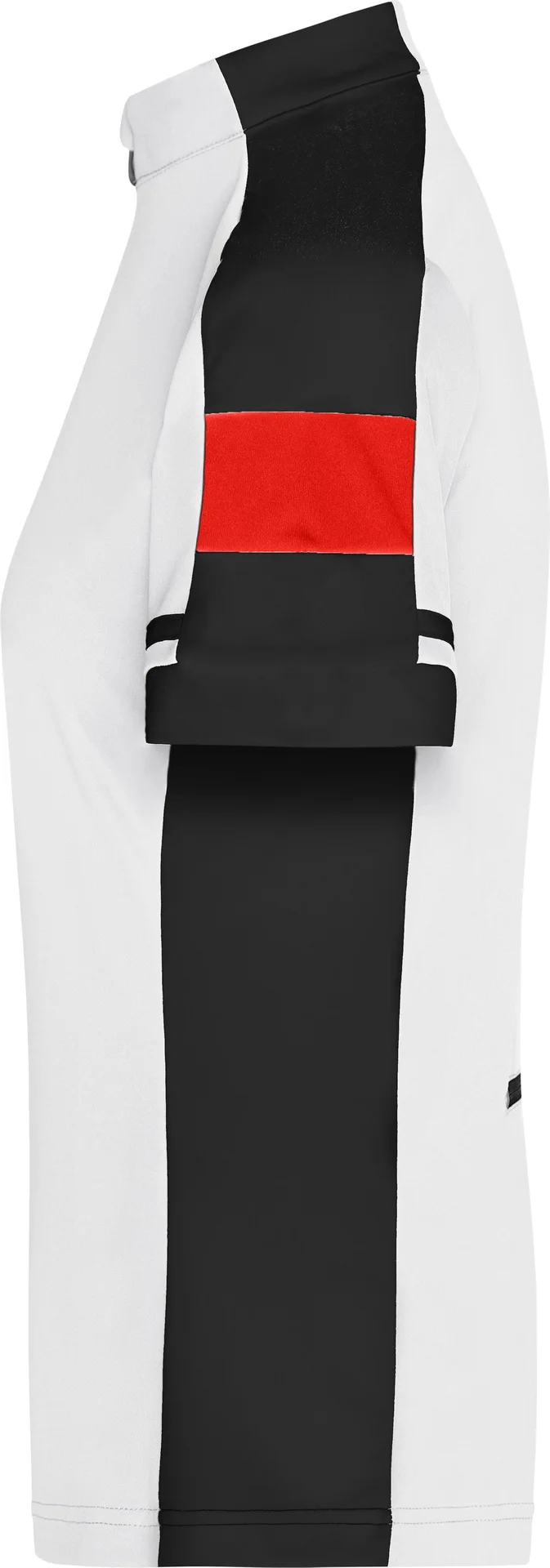 jn451-ladies-bike-t-shirt-half-zip-white-left-4 James & Nicholson Ladies Bike-T Half Zip