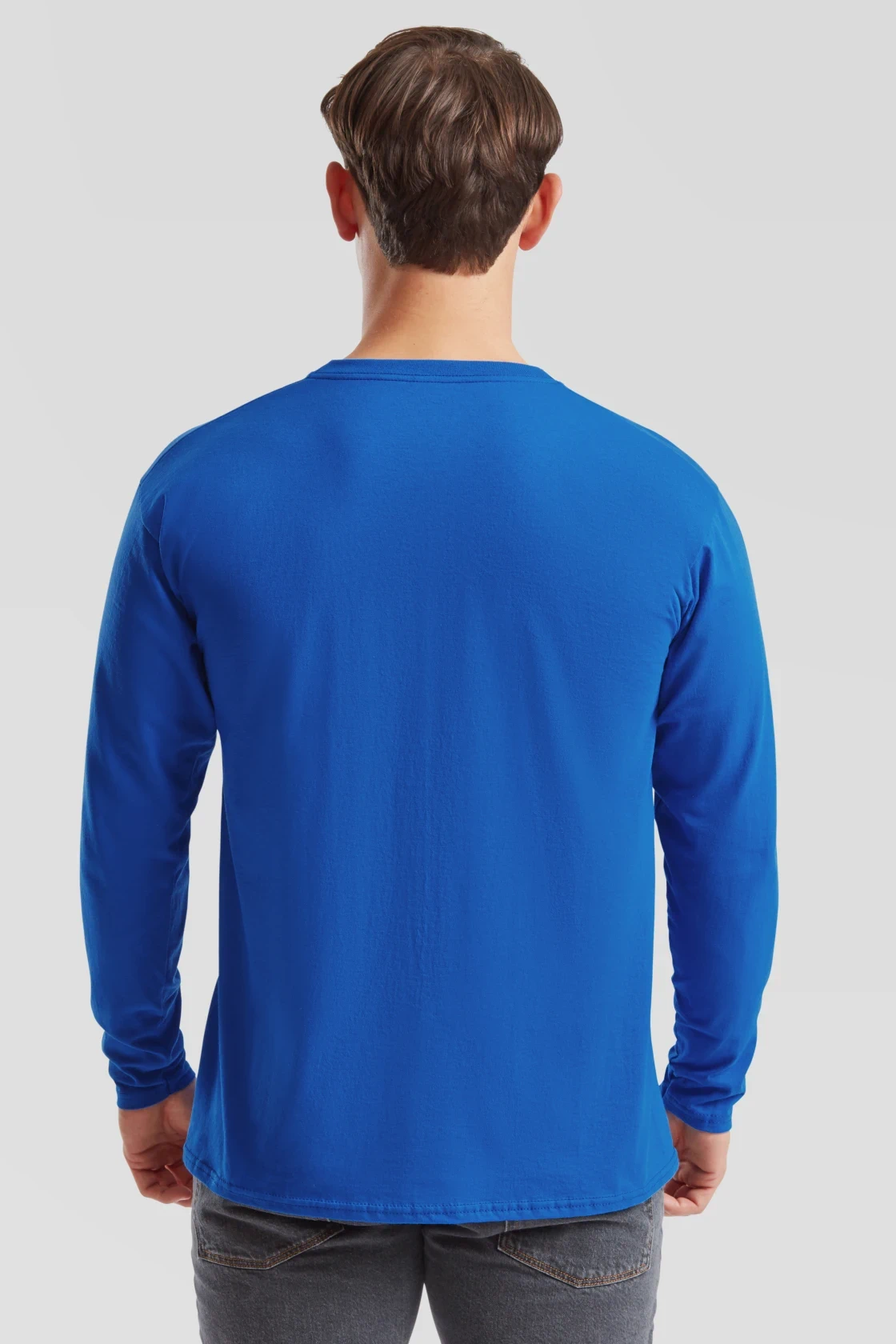 fruit-of-the-loom-61-038-0-valueweight-long-sleeve-t-shirt-royalblue-model-2 F.O.L. Valueweight T LSL