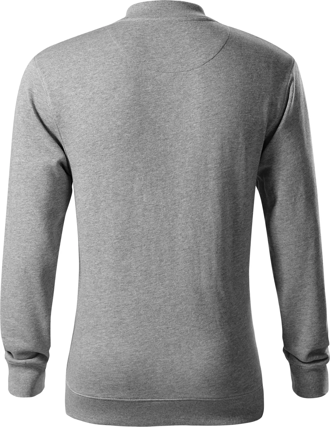 malfini-453-sweatshirt-bomber-dunkelgraumeliert-back-5 MALFINI Sweatshirt Bomber 453