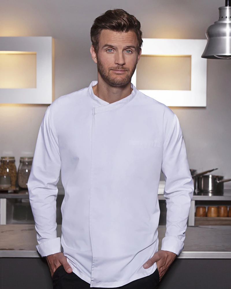karlowsky-bjm4-langarm-ueberwurf-kochhemd-basic-white-model-0 KARLOWSKY Überwurf-Kochhemd Basic