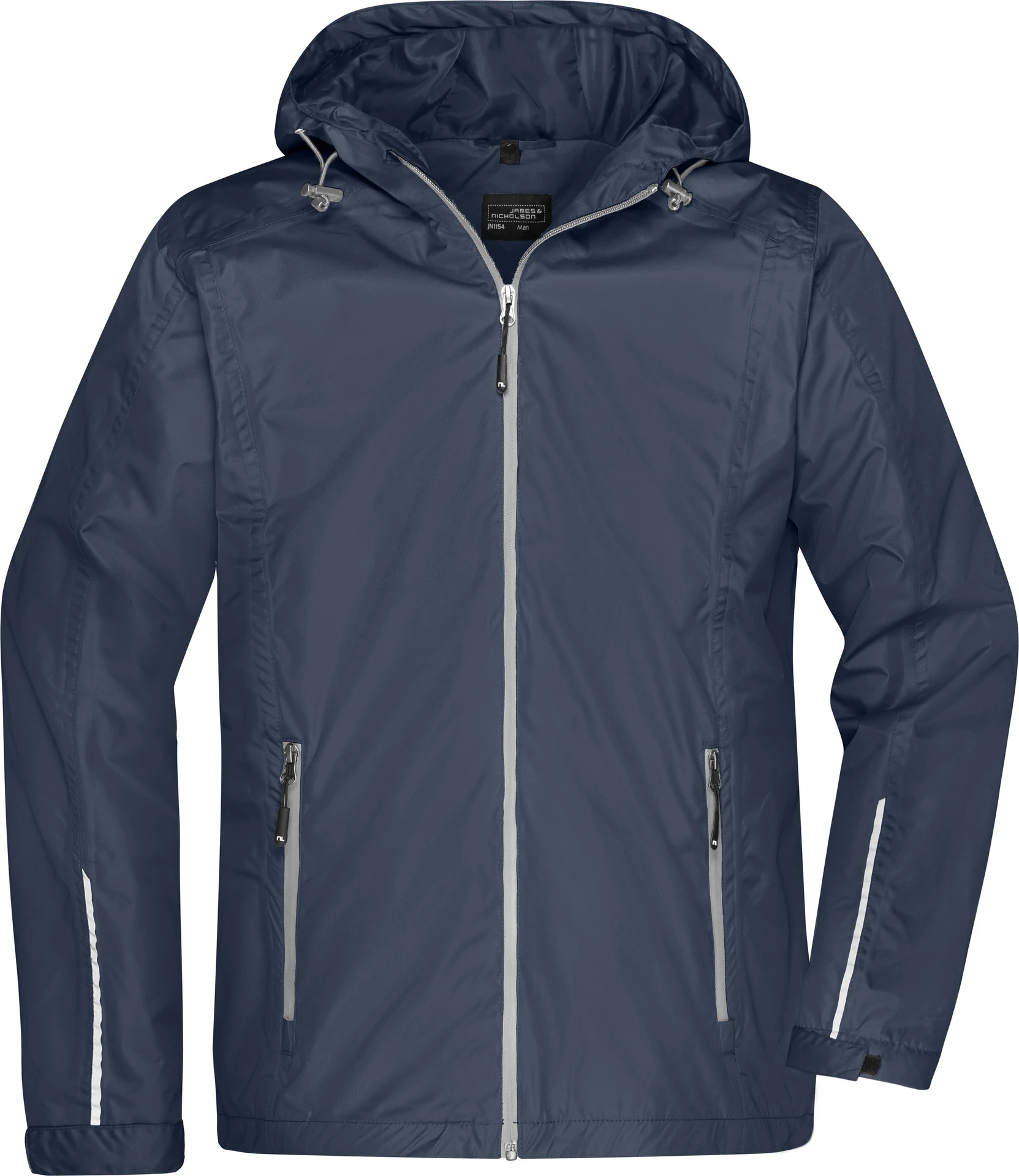 jn1154-mens-3-in-1-jacket-navy-silver-detail-8 James & Nicholson Men's 3-in-1-Jacket