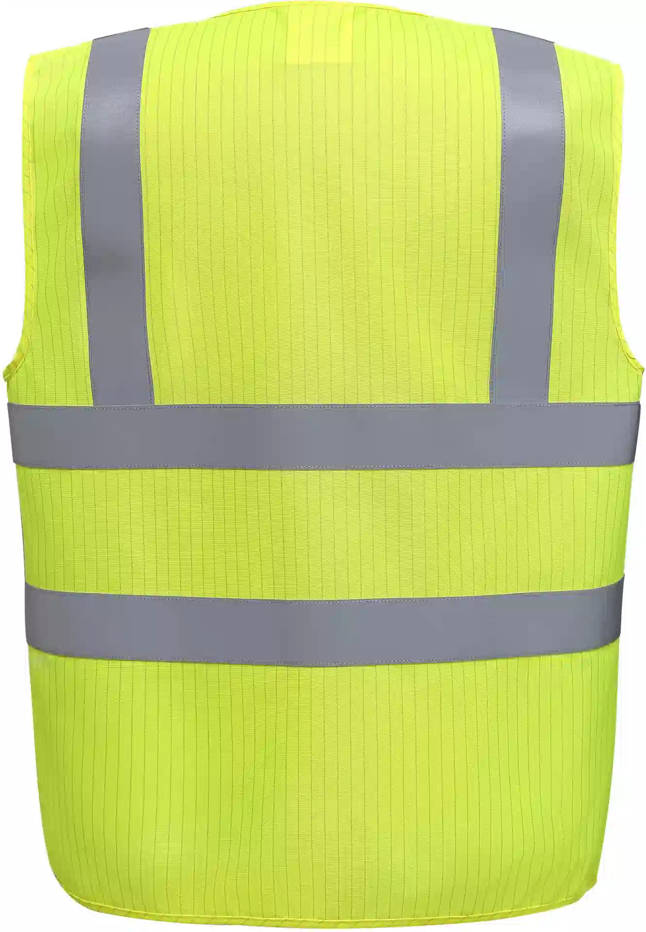 yoko-hvw100asfr-hi-vis-static-flame-retardant-waistcoat-hi-vis-yellow-back-2 YOKO Hi-Vis Anti-Static Flame Retardant Waistcoat
