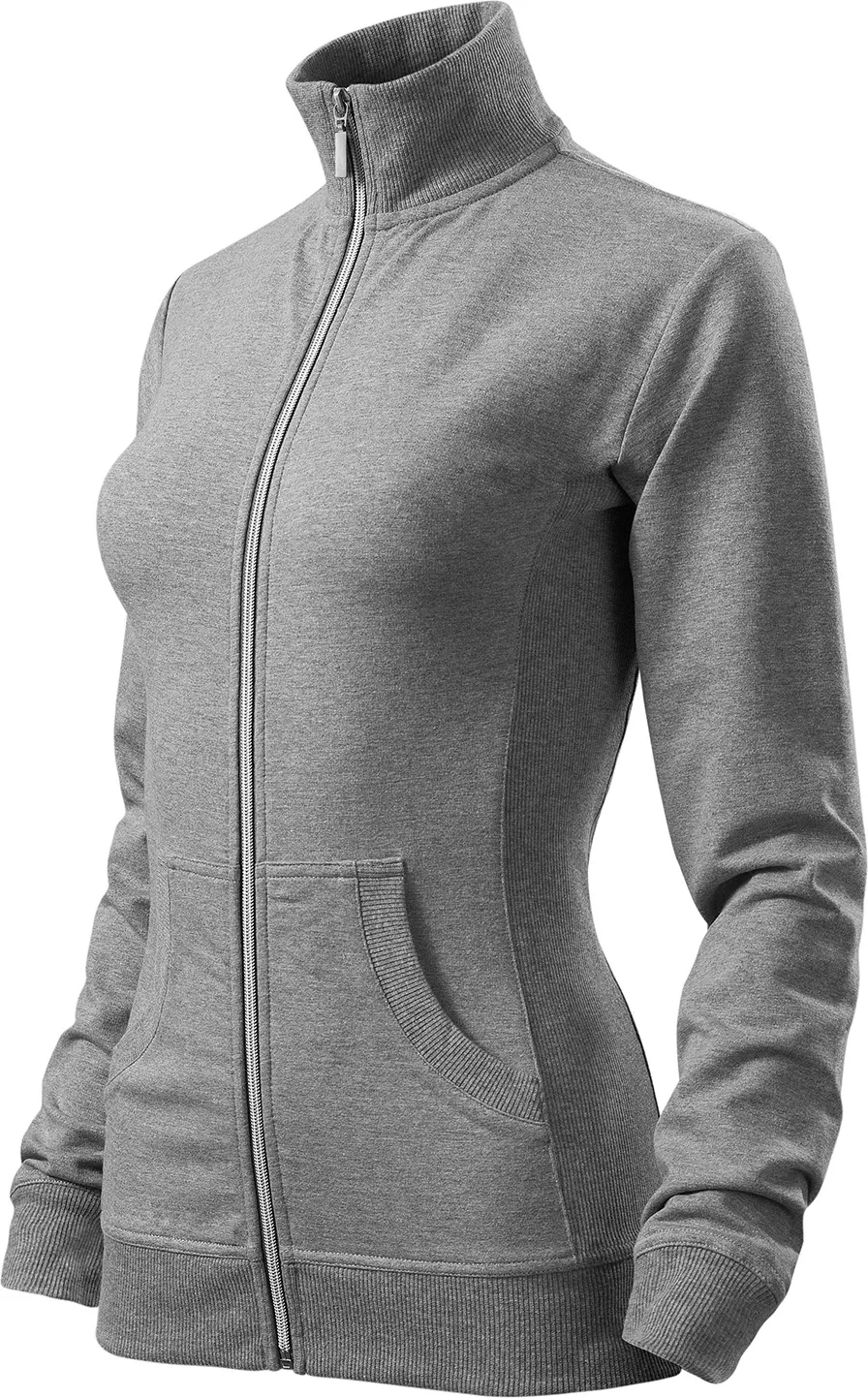 malfini-409-viva-sweatshirt-damen-dunkelgrau-meliert-left-3 MALFINI Sweatshirt Damen Viva 409