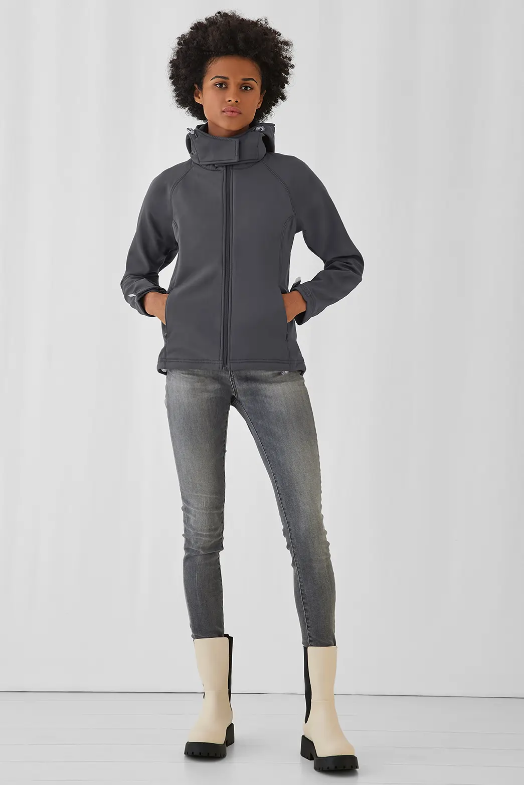 BC_JW937_Hooded-Softshell_women_parent-2 B&C Hooded Softshelljacke Women