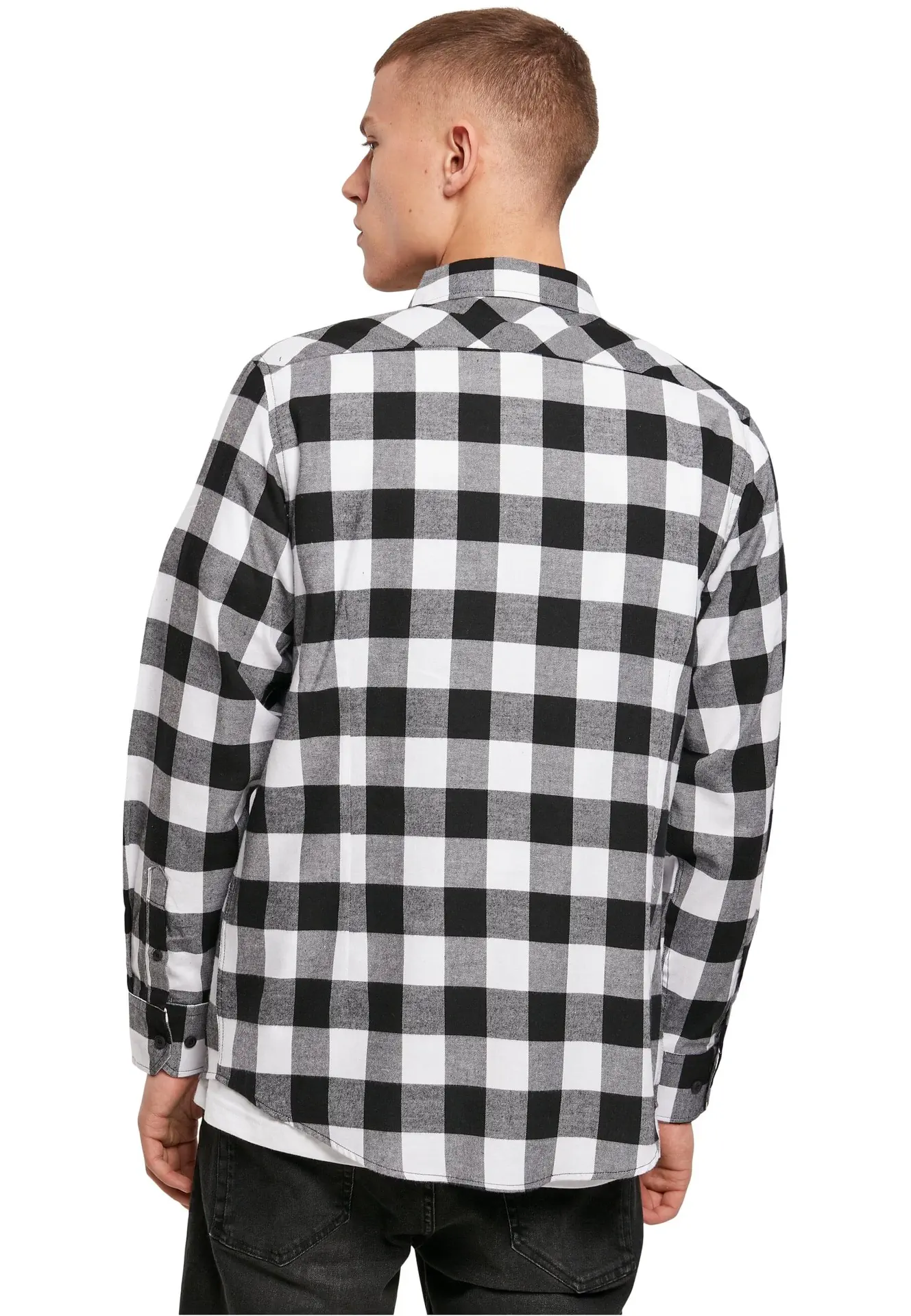 Build Your Brand Checked Flannel Shirt