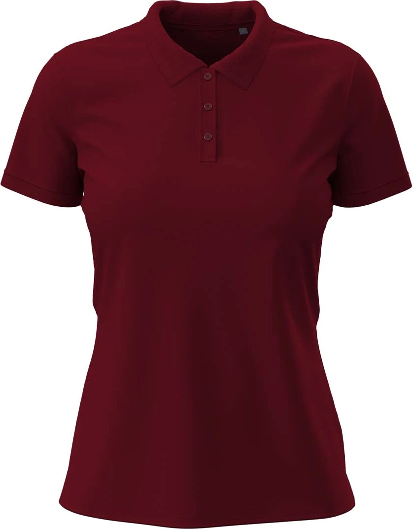 stedman-st9740-stretch-poloshirt-women-bordeaux-front-4 Stedman Claire Polo for women