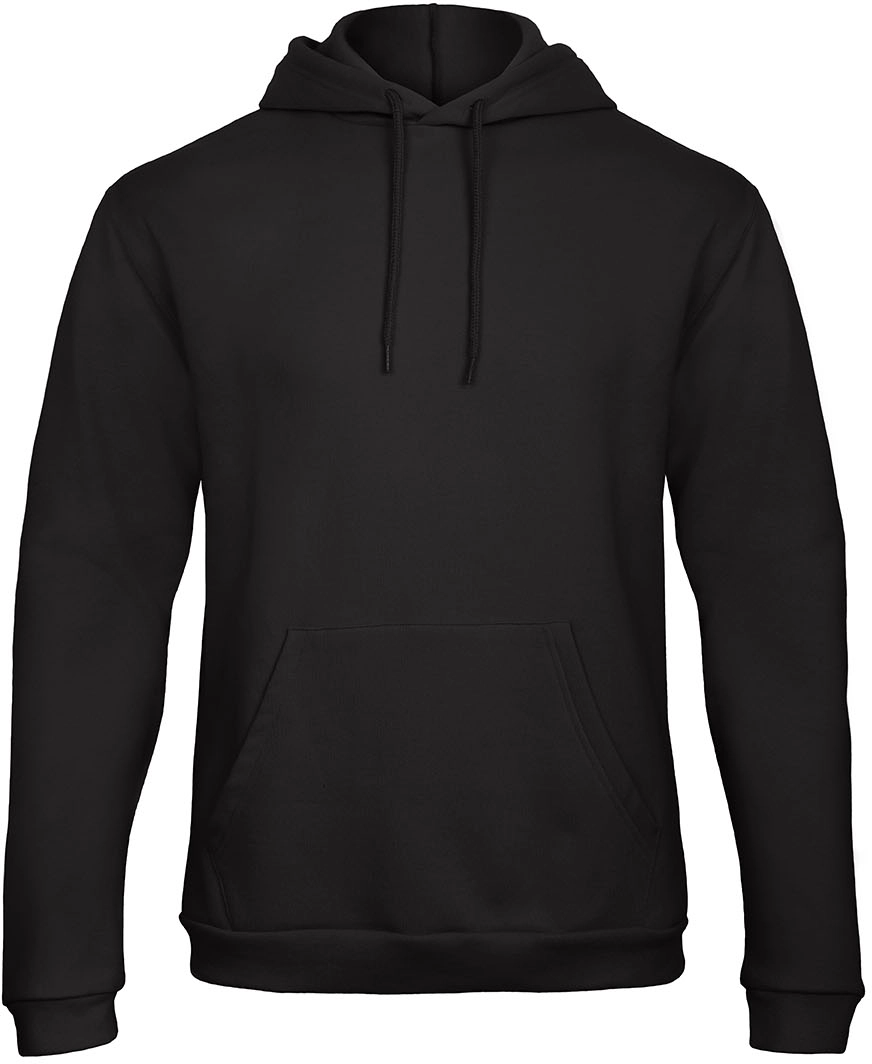 BC-WUI24-ID203-black-0 B&C ID.203 50/50 Hooded Sweatshirt