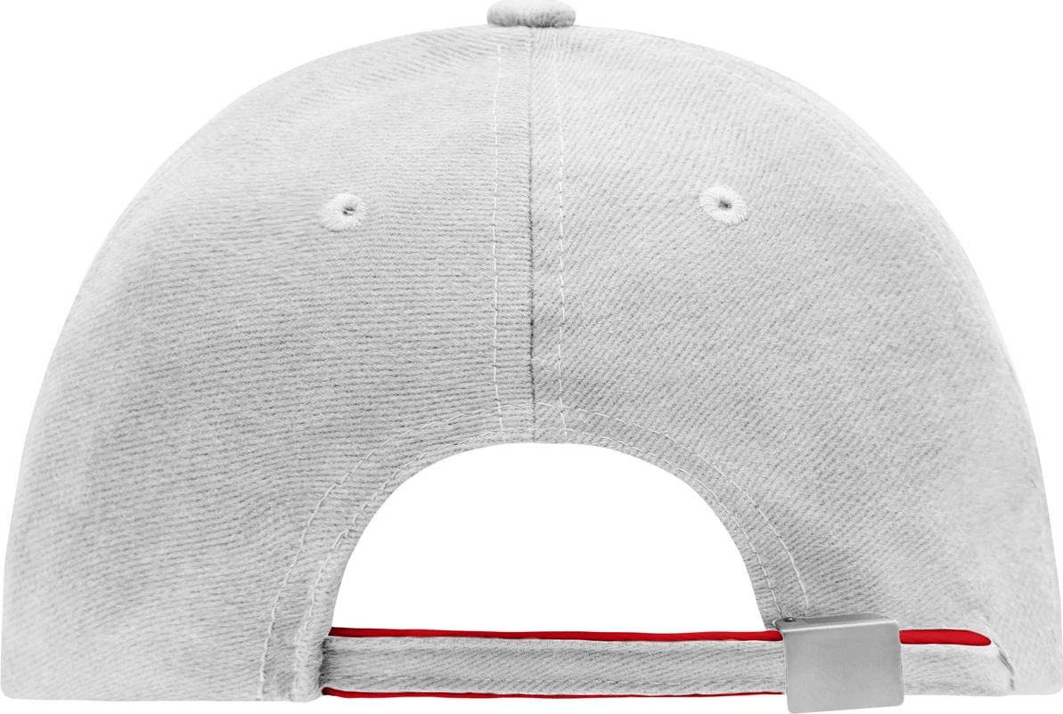 daiber-mb6197-6-panel-double-sandwich-cap-lightgrey-red-black-back-5 daiber 6-Panel Double Sandwich Cap