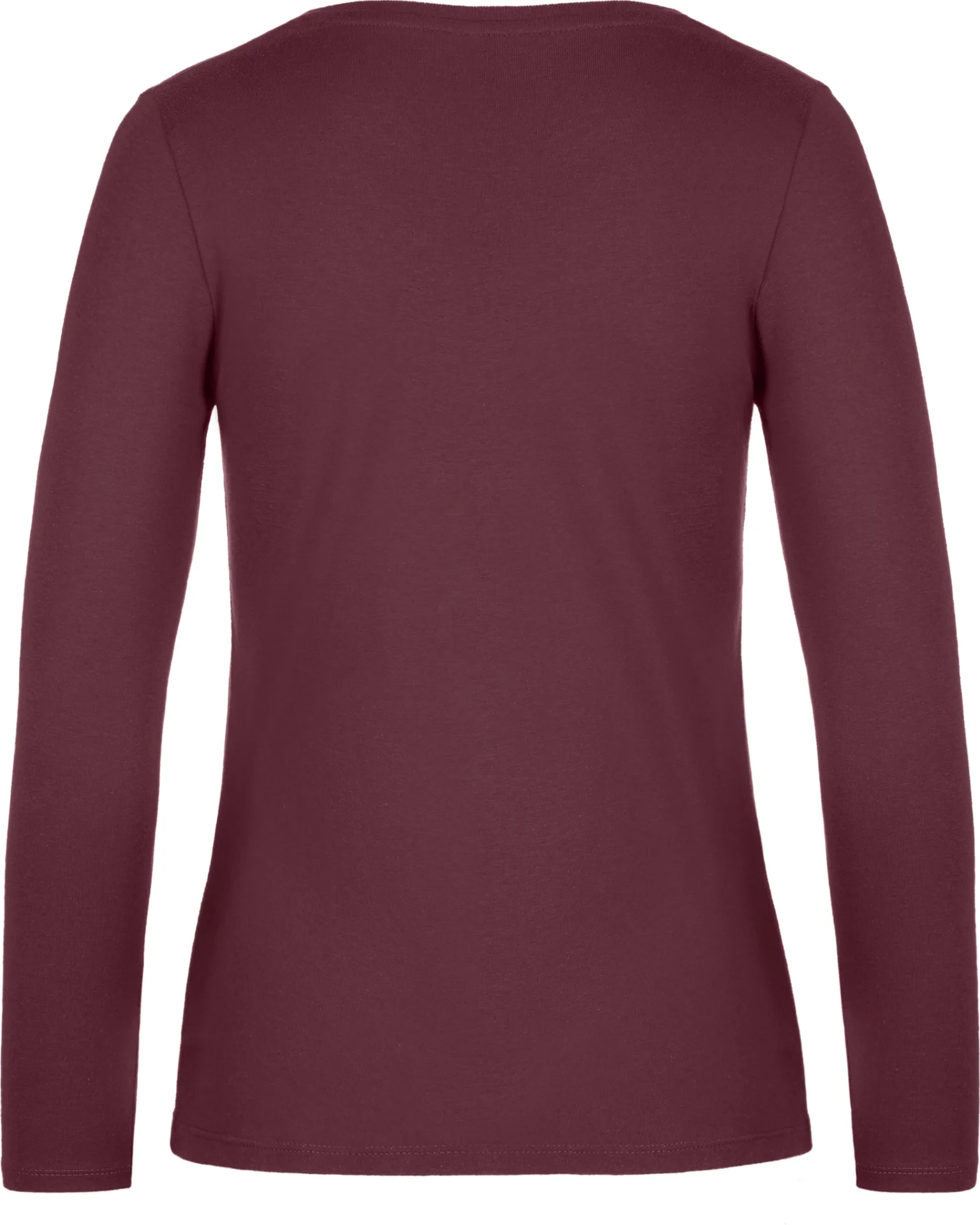 BC-TW08T-TShirt-E190-LSL-women-burgundy-2 B&C T-Shirt #E190 Long Sleeve Women