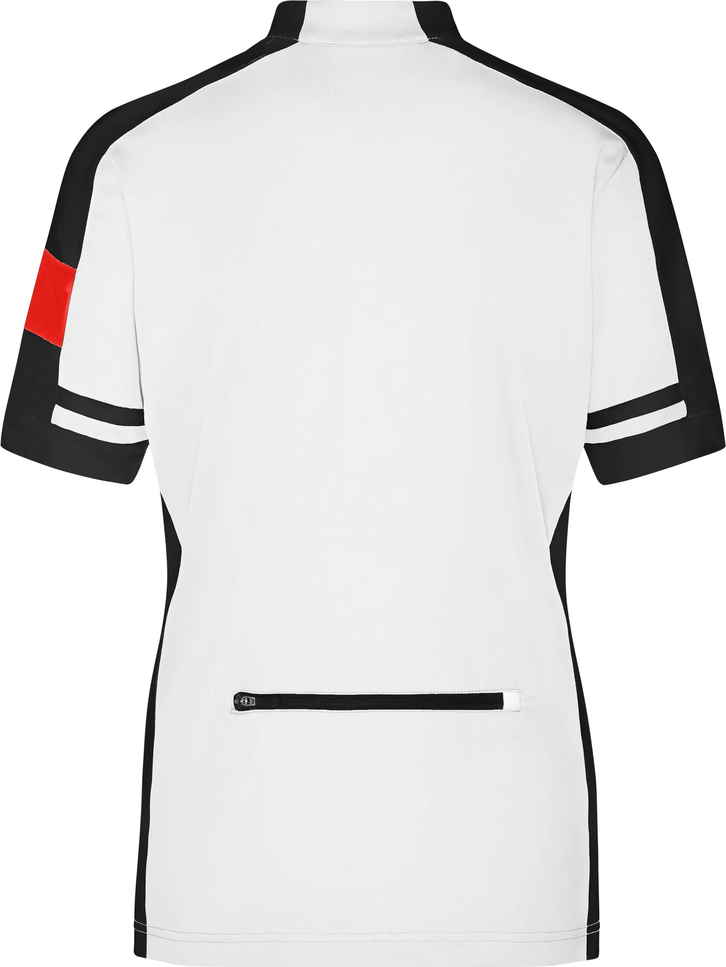 jn451-ladies-bike-t-shirt-half-zip-white-back-5 James & Nicholson Ladies Bike-T Half Zip