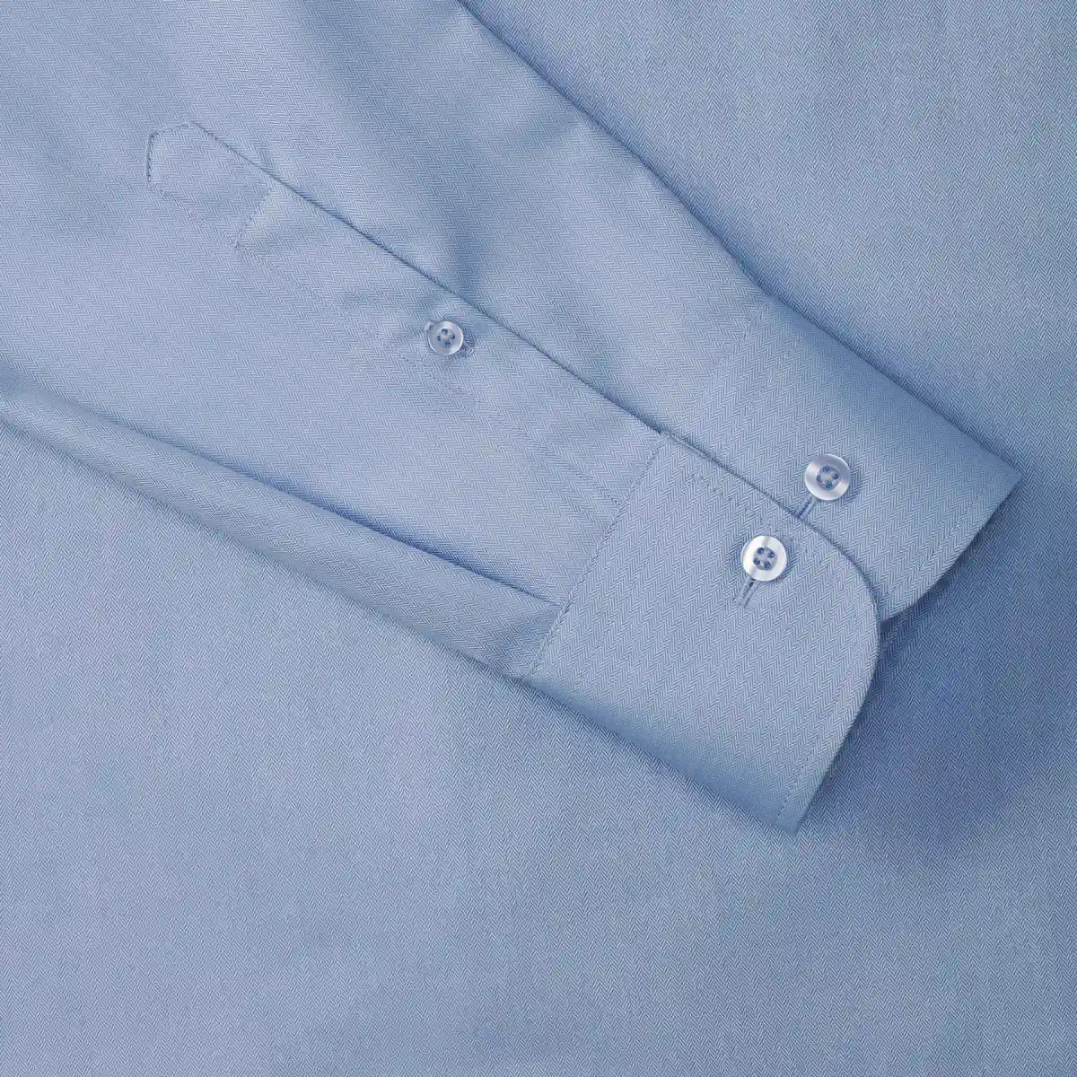russell-r962m-mens-ls-herringbone-shirt-lightblue-detail-8 Russell Men's Long Sleeve Herringbone Shirt