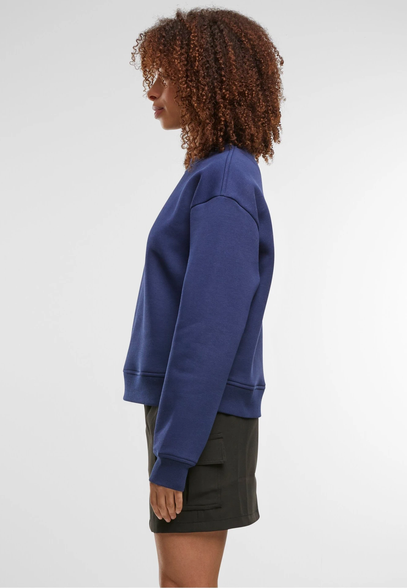 Build Your Brand Ladies Oversized Crewneck Sweatshirt