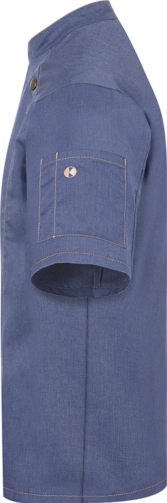 KARLOWSKY Kurzarm Kochjacke Jeans-Style