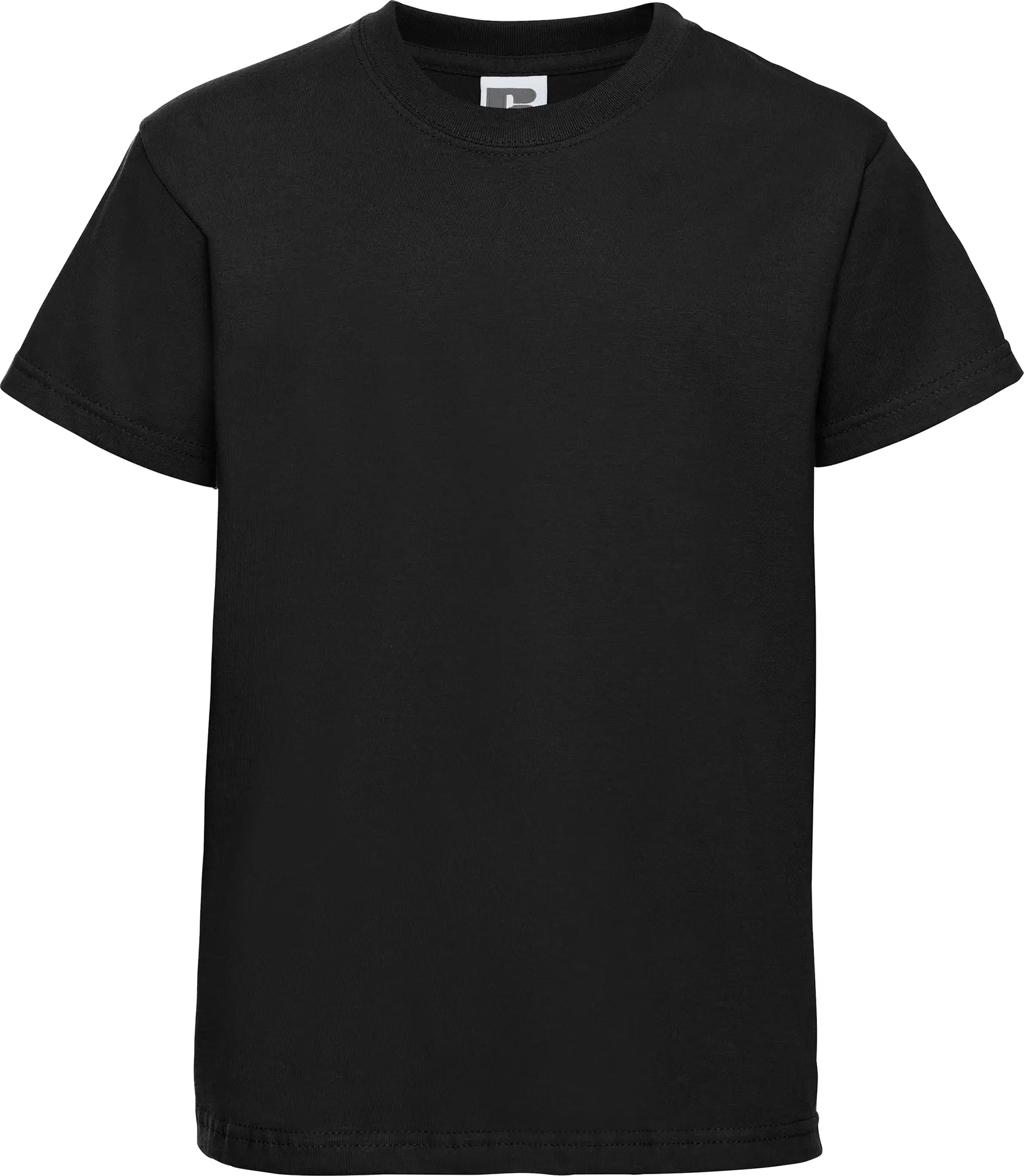 russell-r180b-kids-authentic-classic-t-shirt-black-front-3 Russell Children's Classic T-Shirt