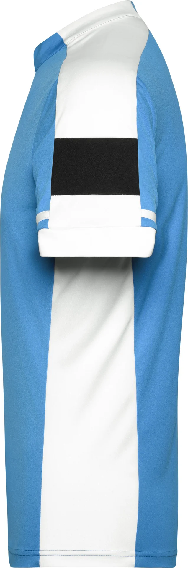 jn452-mens-bike-t-shirt-half-zip-cobalt-left-4 James & Nicholson Men's Bike-T Half Zip