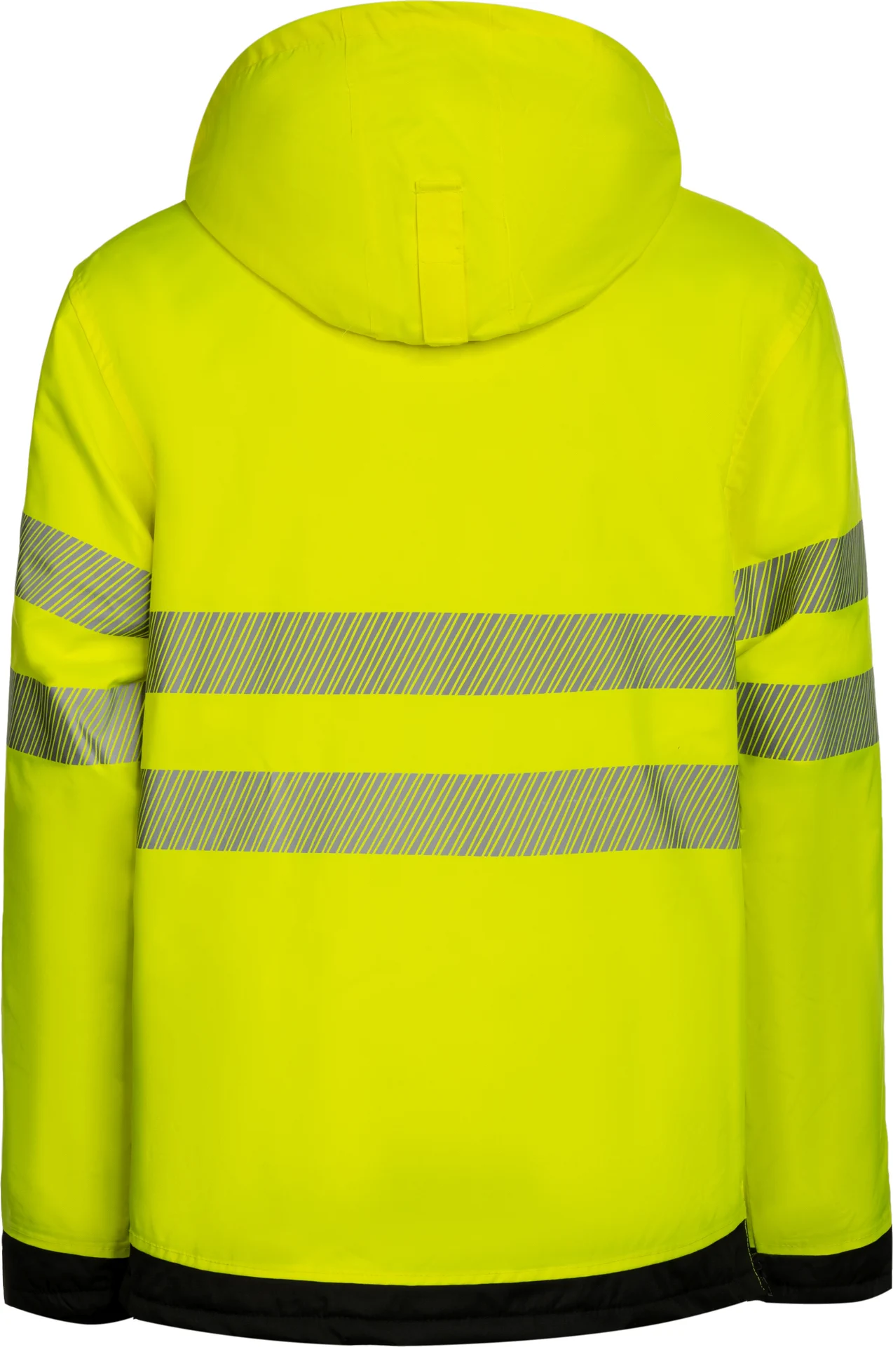 korntex-eosp-eos-hi-vis-workwear-parka-with-printing-area-signalyellow-black-back-4 Korntex EOS Hi-Vis Workwear Parka With Printing Area