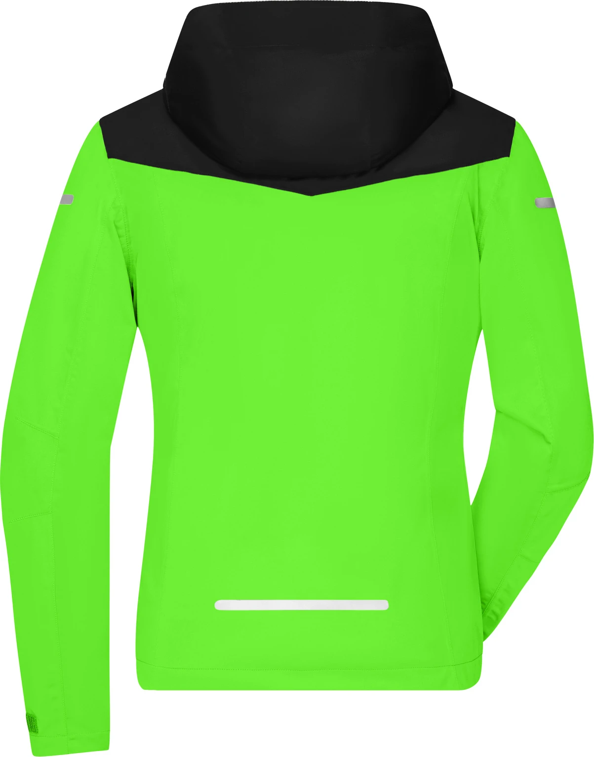 jn1179-ladies-allweather-jacket-brightgreen-black-back-5 James & Nicholson Ladies´ Allweather Jacket