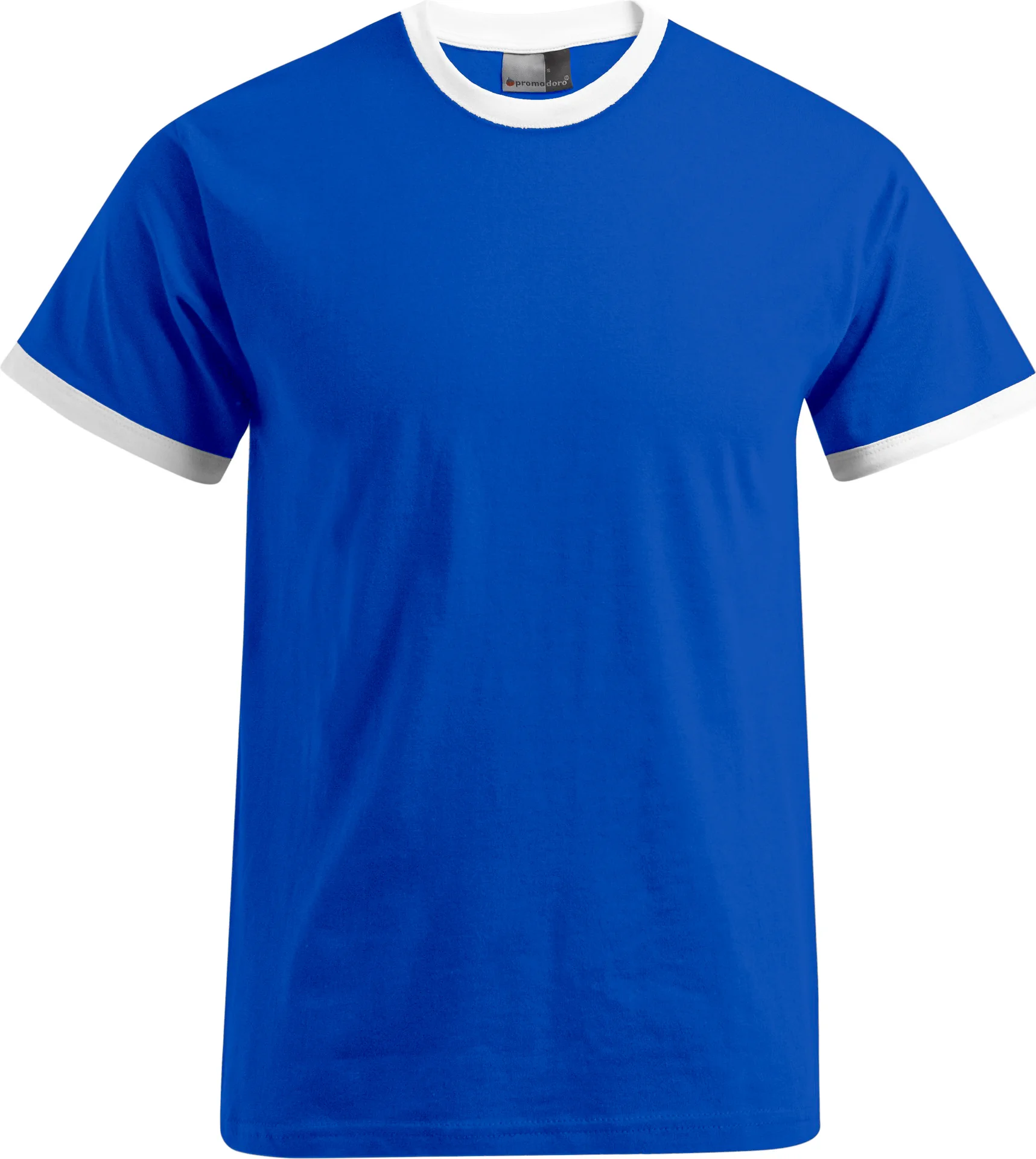 promodoro-3070-mens-contrast-t-shirt-royal-white-front-3 Promodoro Men's Contrast-T