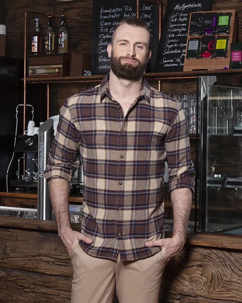 karlowsky-bm7bm8bm9-herren-karohemd-urban-sahara-model-0 KARLOWSKY Karohemd Urban