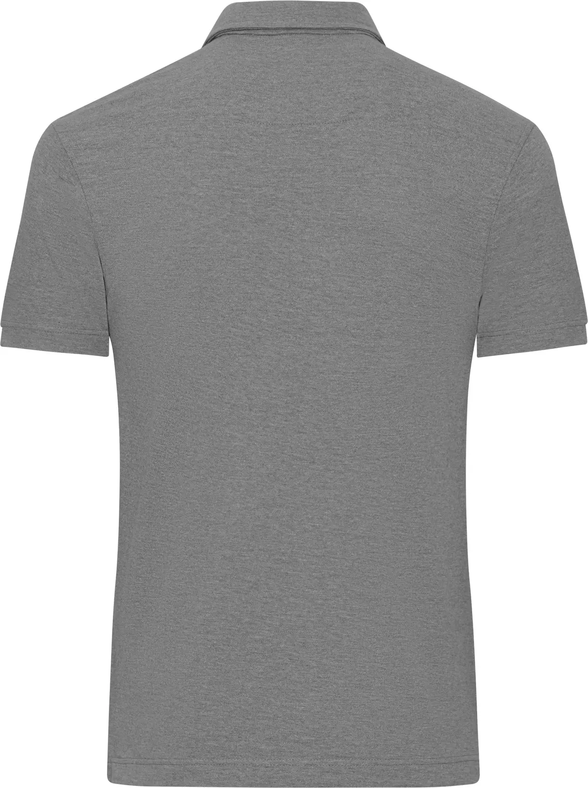 jn964-mens-plain-poloshirt-lightmelange-black-back-5 James & Nicholson Men`s Plain Polo