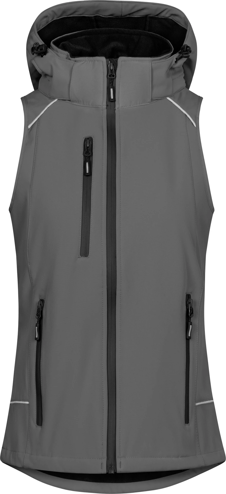 promodoro-7845-womens-softshell-vest-steelgrey-front-3 Promodoro Women´s Softshell Vest