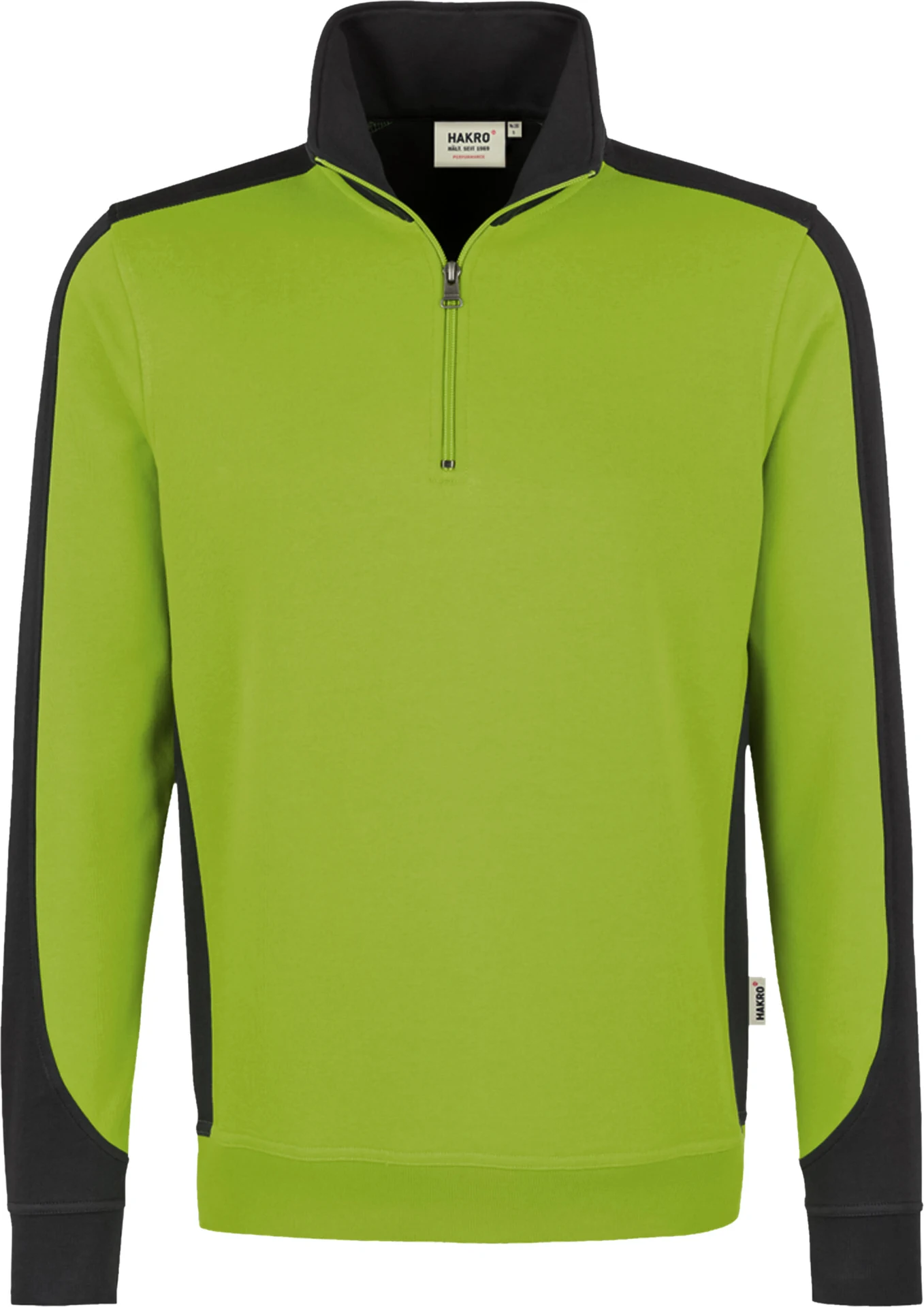 HAKRO Zip-Sweatshirt 476 Contrast Mikralinar®