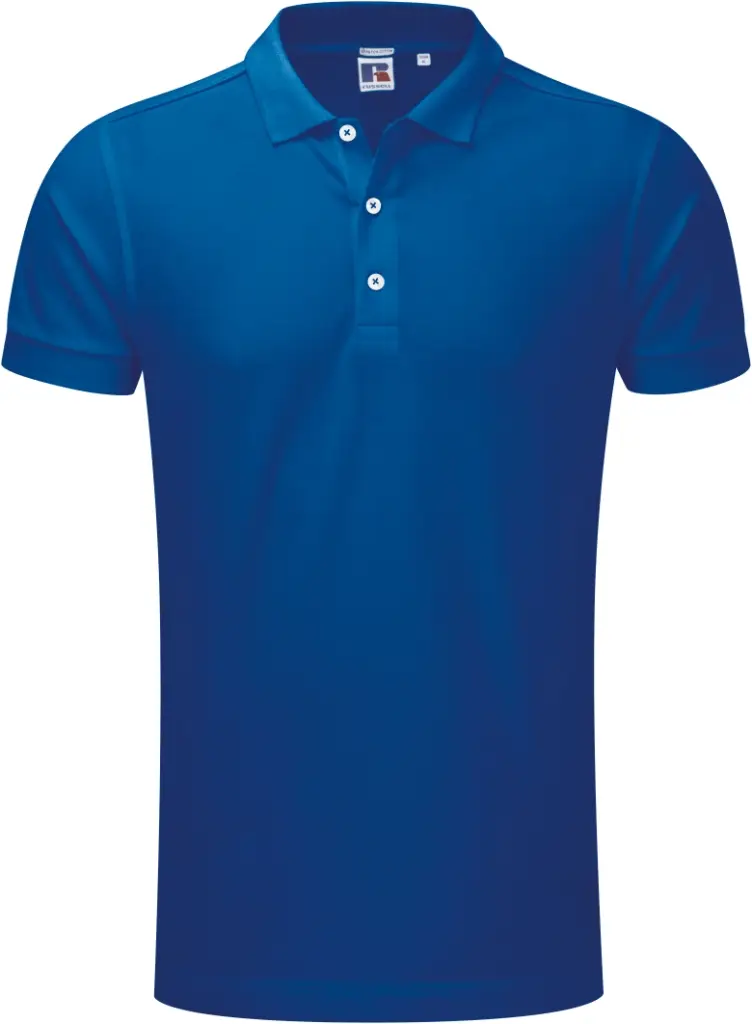 Russell Men's Fitted Stretch Polo Russell Men's Fitted Stretch Polo