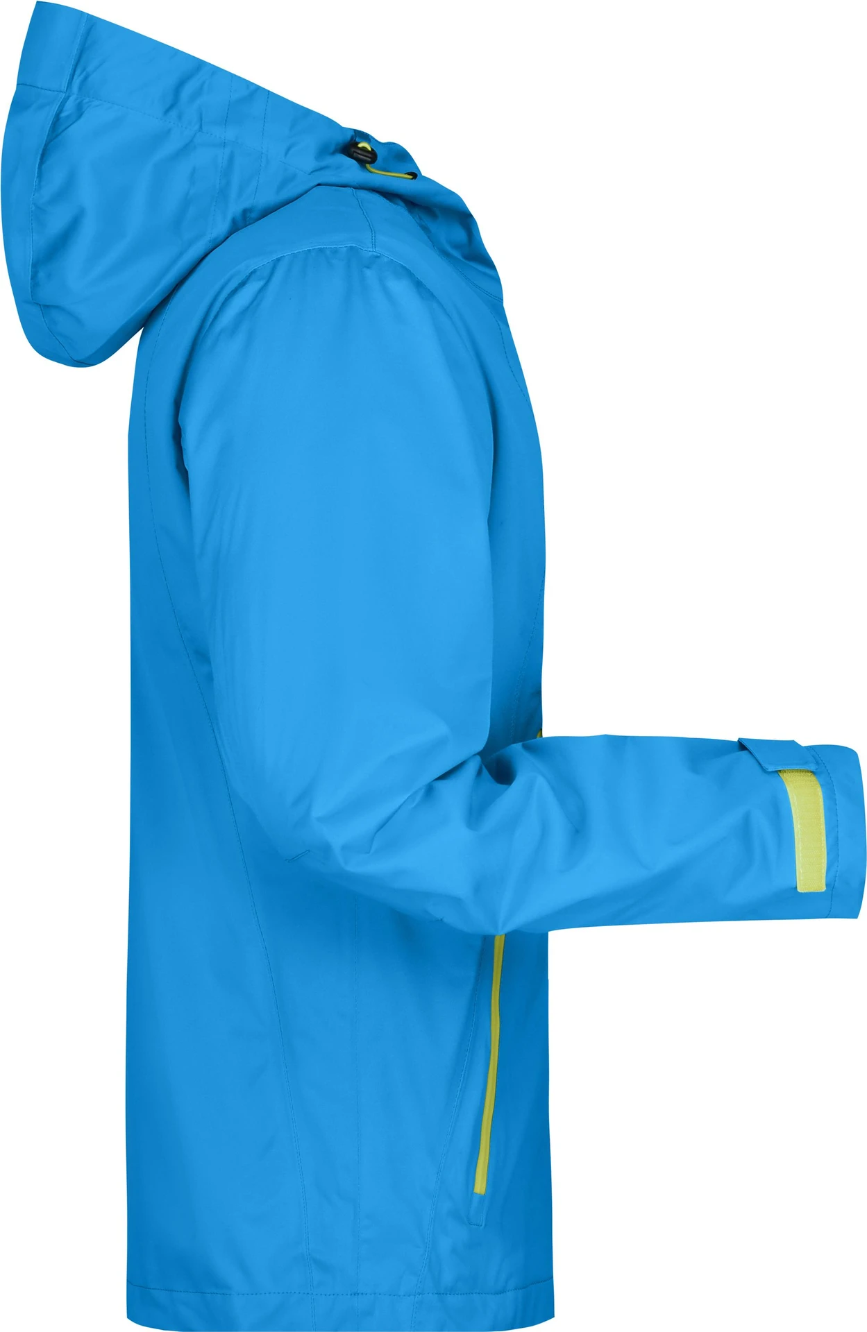 jn1098-mens-outdoor-jacket-aqua-acidyellow-right-6 James & Nicholson Men's Outdoor Jacket