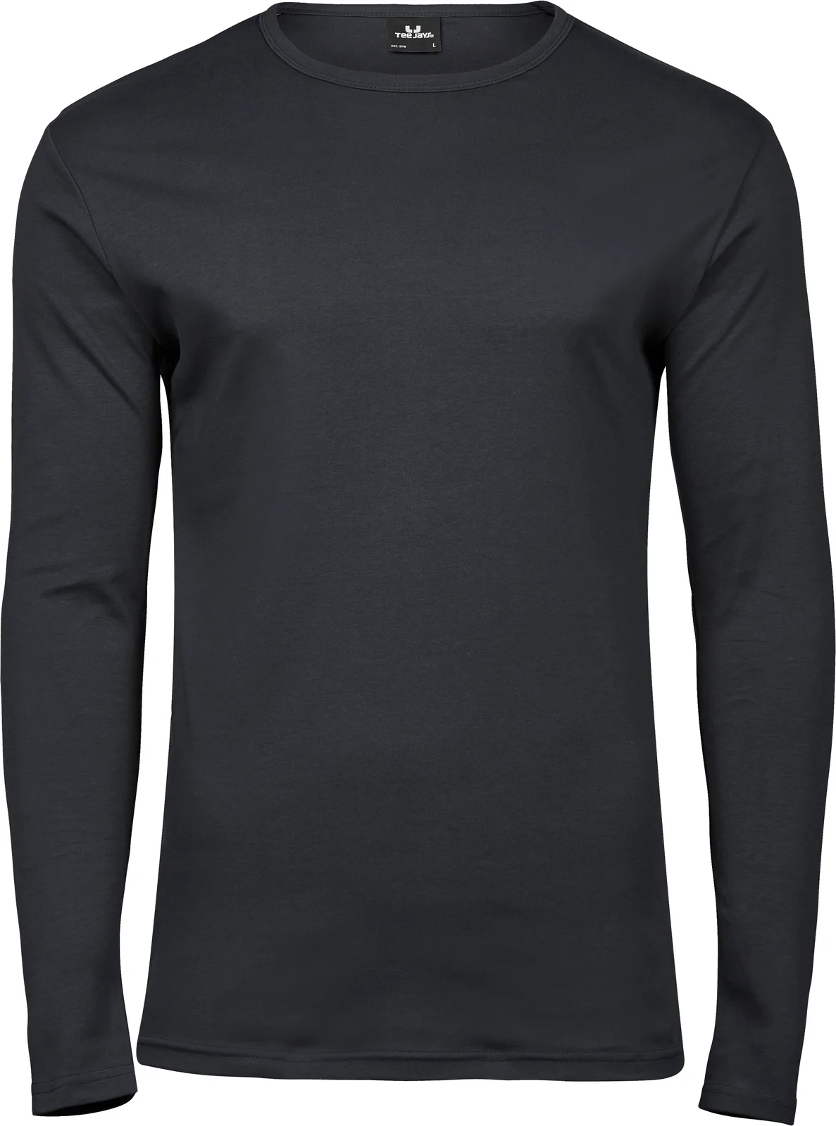 tee-jays-530-mens-long-sleeve-interlock-t-shirt-darkgrey-front-1 Tee Jays Men´s Long Sleeve Interlock Tee