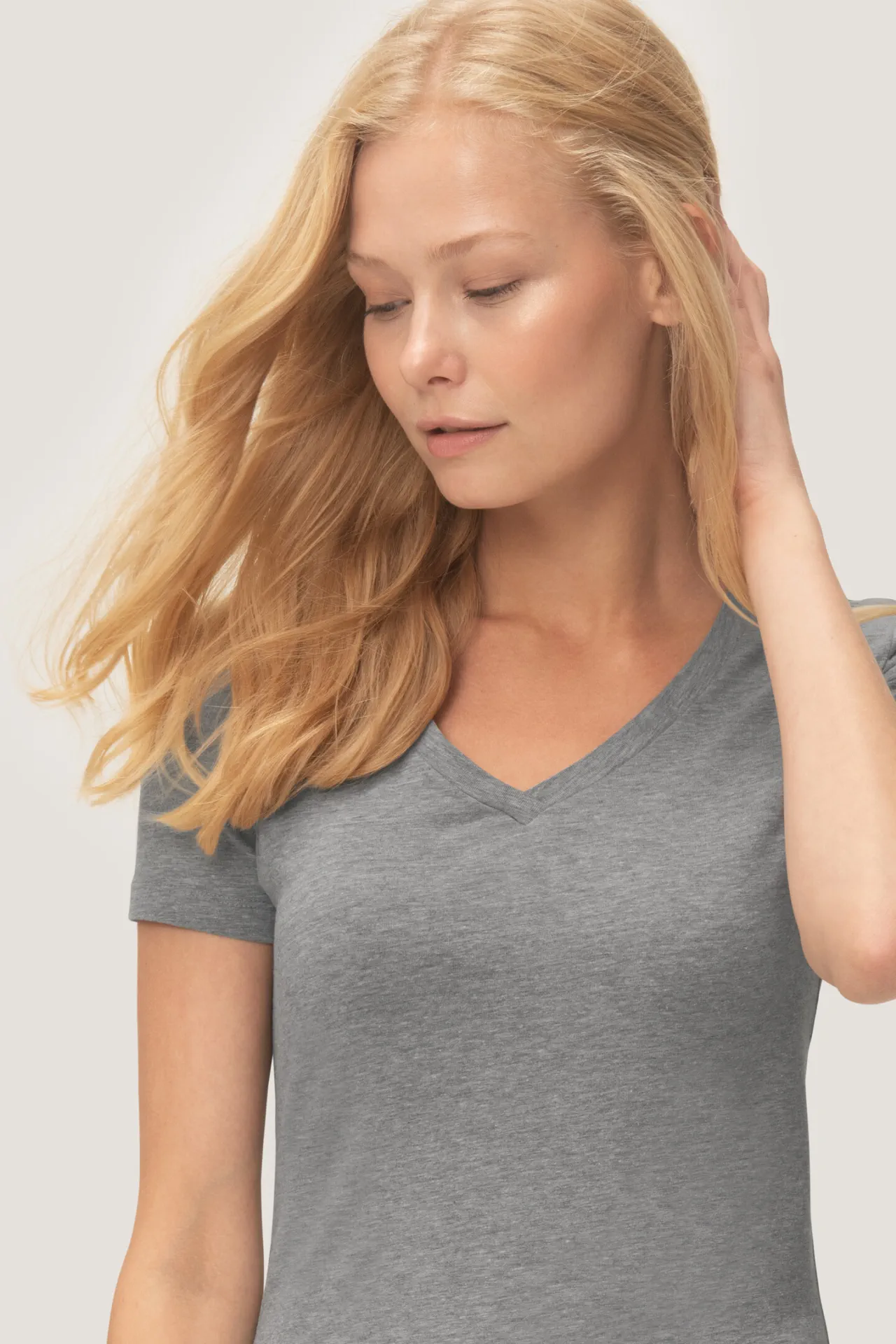 HAKRO Damen-V-Shirt 172 Stretch