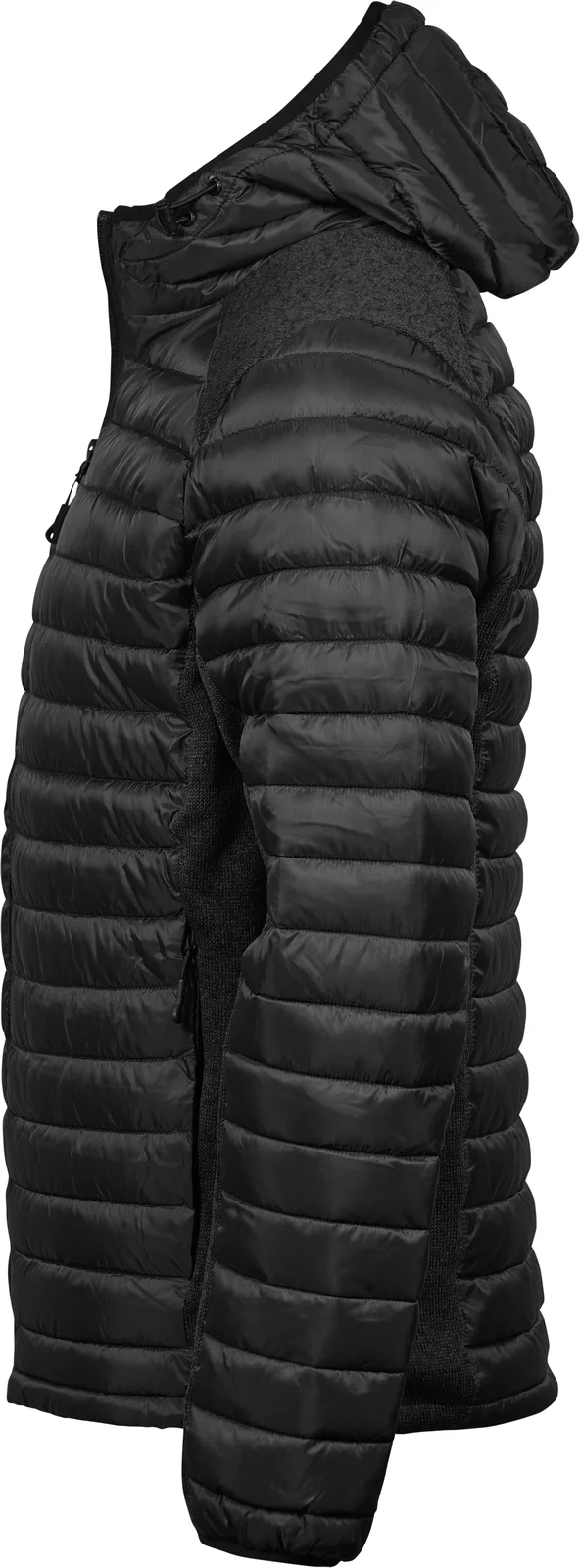 tee-jays-9610-mens-hooded-outdoor-crossover-jacket-black-blackmelange-left-2 Tee Jays Men's Hooded Outdoor Crossover Jacket