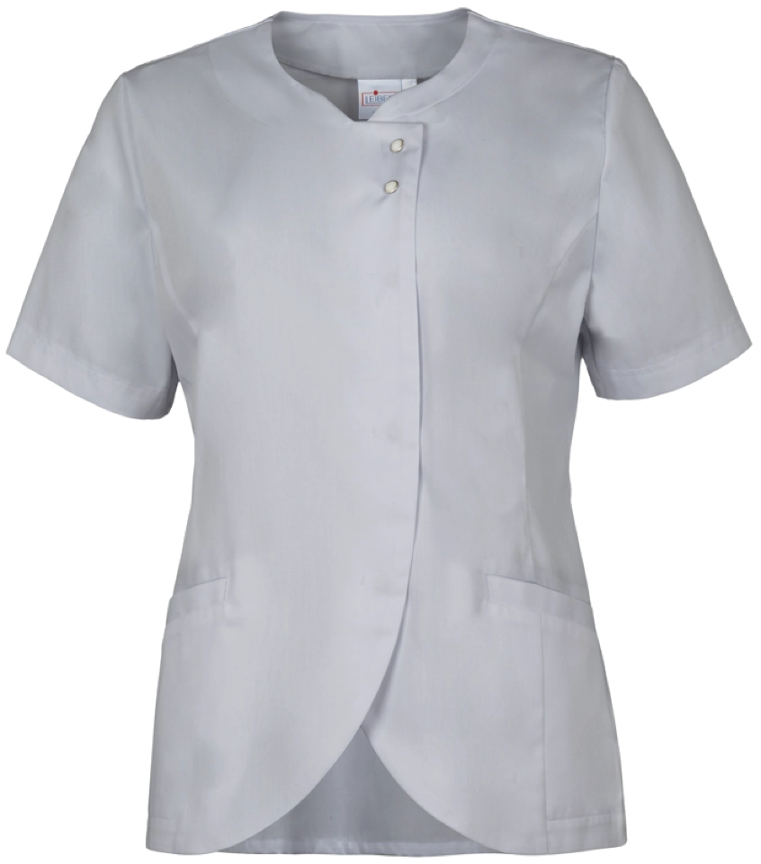 leiber-08-2686-kasack-kurzarm-silbergrau-front-3 Leiber Damen-Kasack kurzarm 08/2686