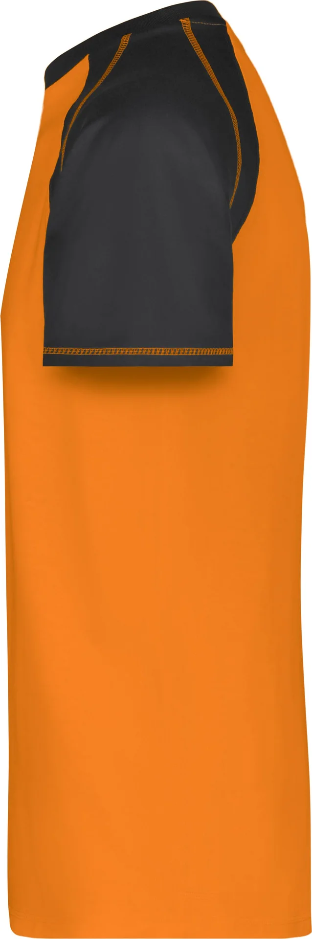 jn010-mens-raglan-t-shirt-orange-black-left-4 James & Nicholson Men´s Raglan-T
