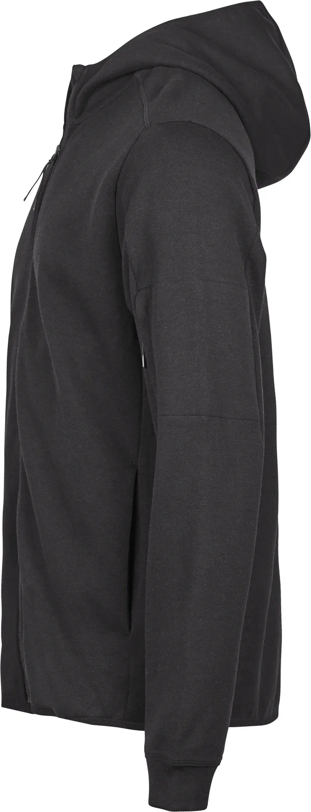 tee-jays-5706-athletic-hooded-full-zip-sweatshirt-black-left-2 Tee Jays Athletic Hooded Full Zip Sweat