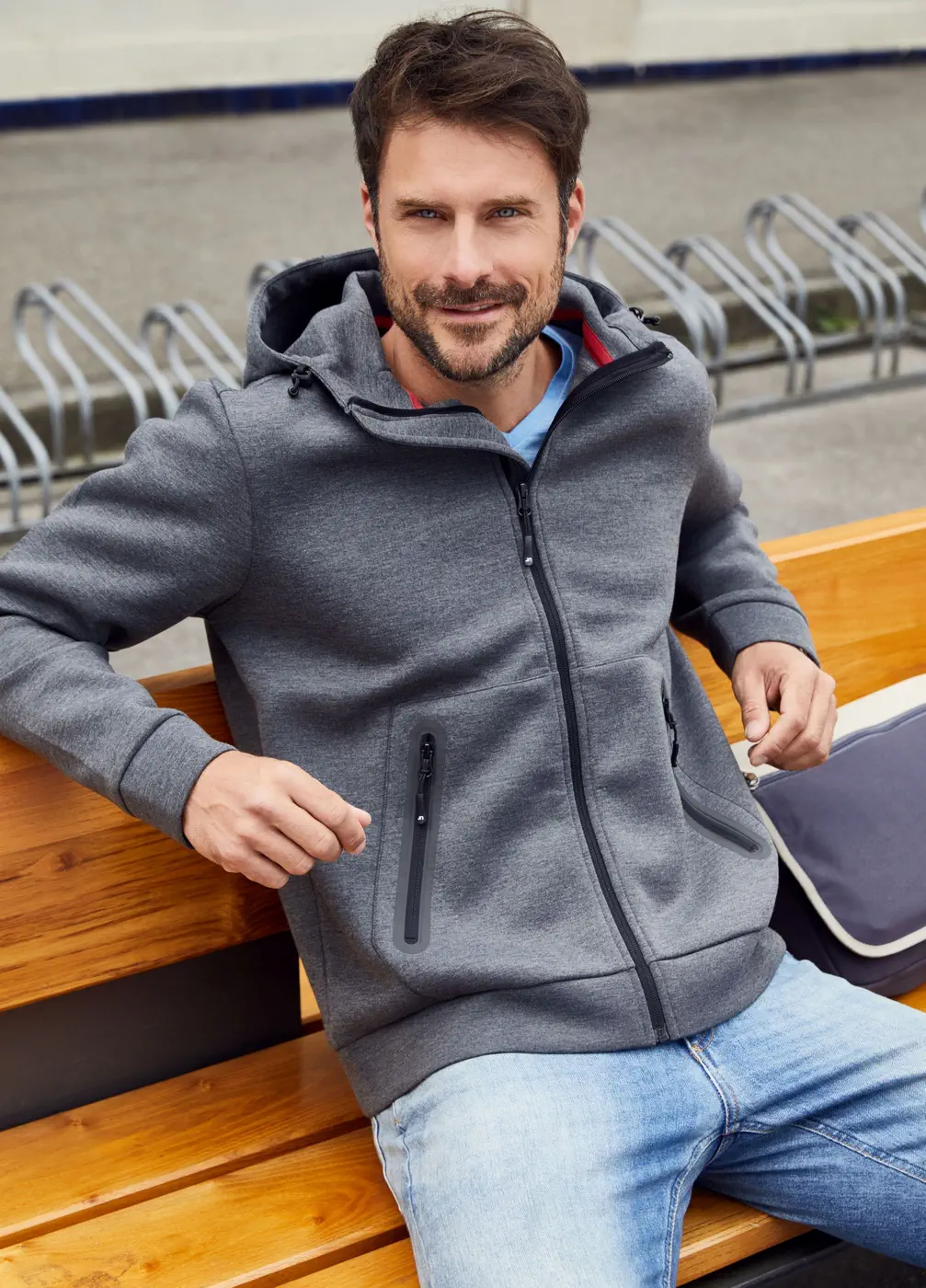 James & Nicholson Men's Hooded Jacket