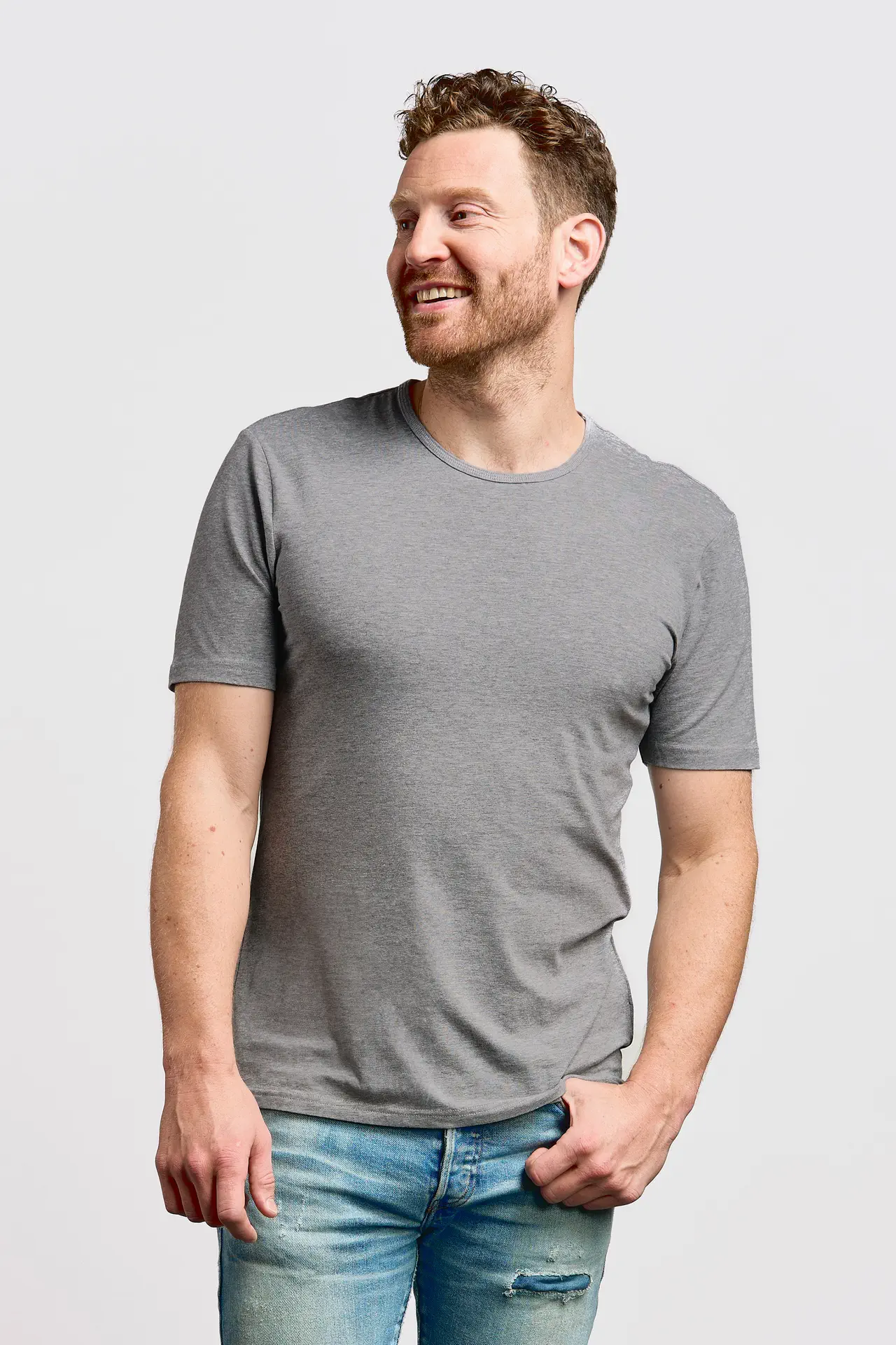 promodoro-3081-mens-slim-fit-t-shirt-sportsgrey-model-0 Promodoro Men's Slim Fit-T