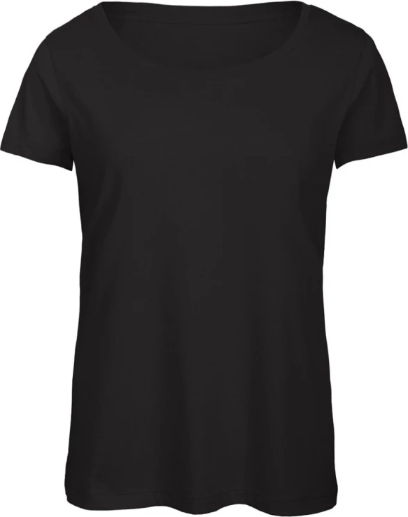 bc-tw056-triblend-women-t-shirt-black-front-1 B&C Triblend T-Shirt Women