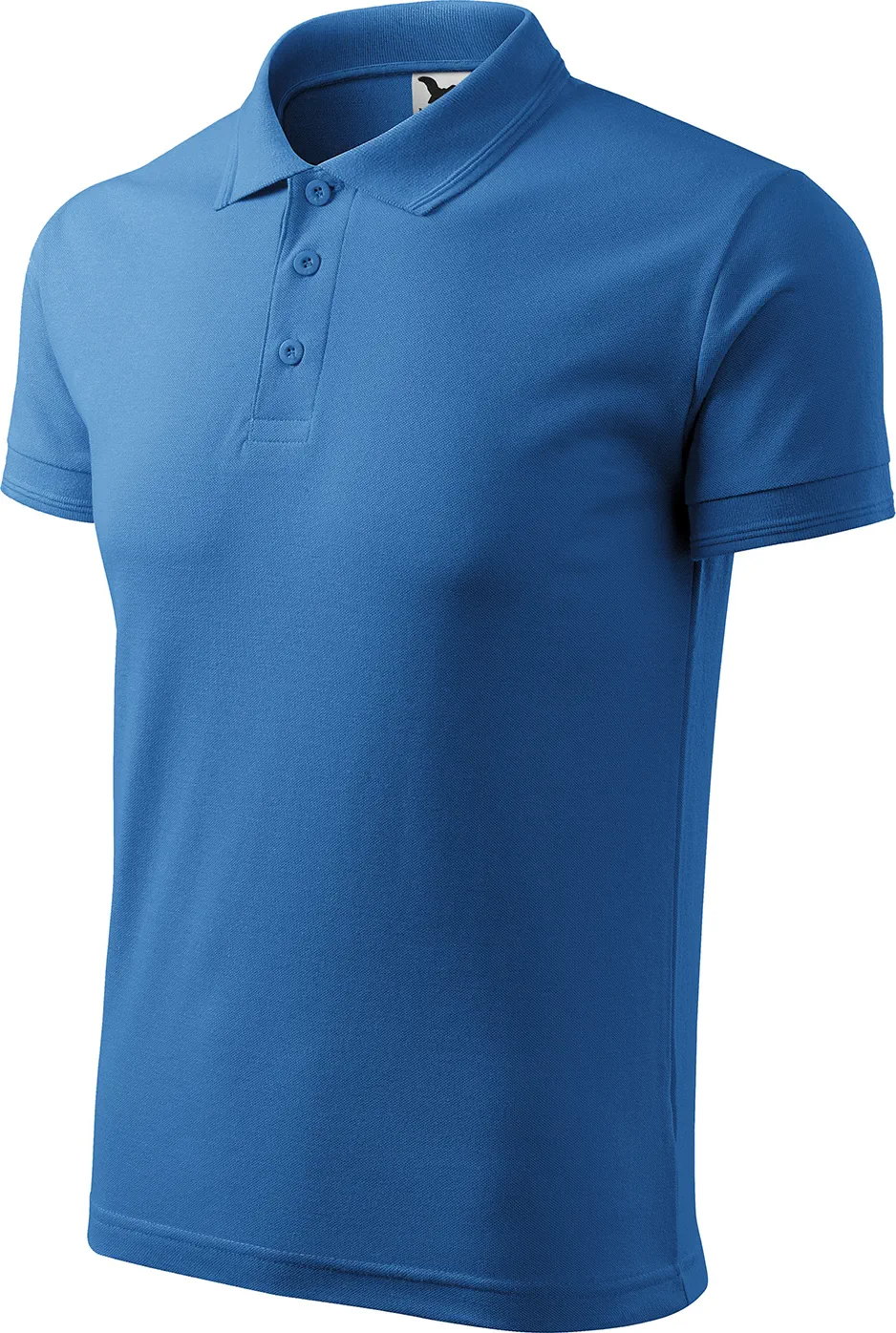 malfini-203-pique-polo-polohemd-herren-azurblau-left-3 MALFINI Polohemd Piqué Polo 203