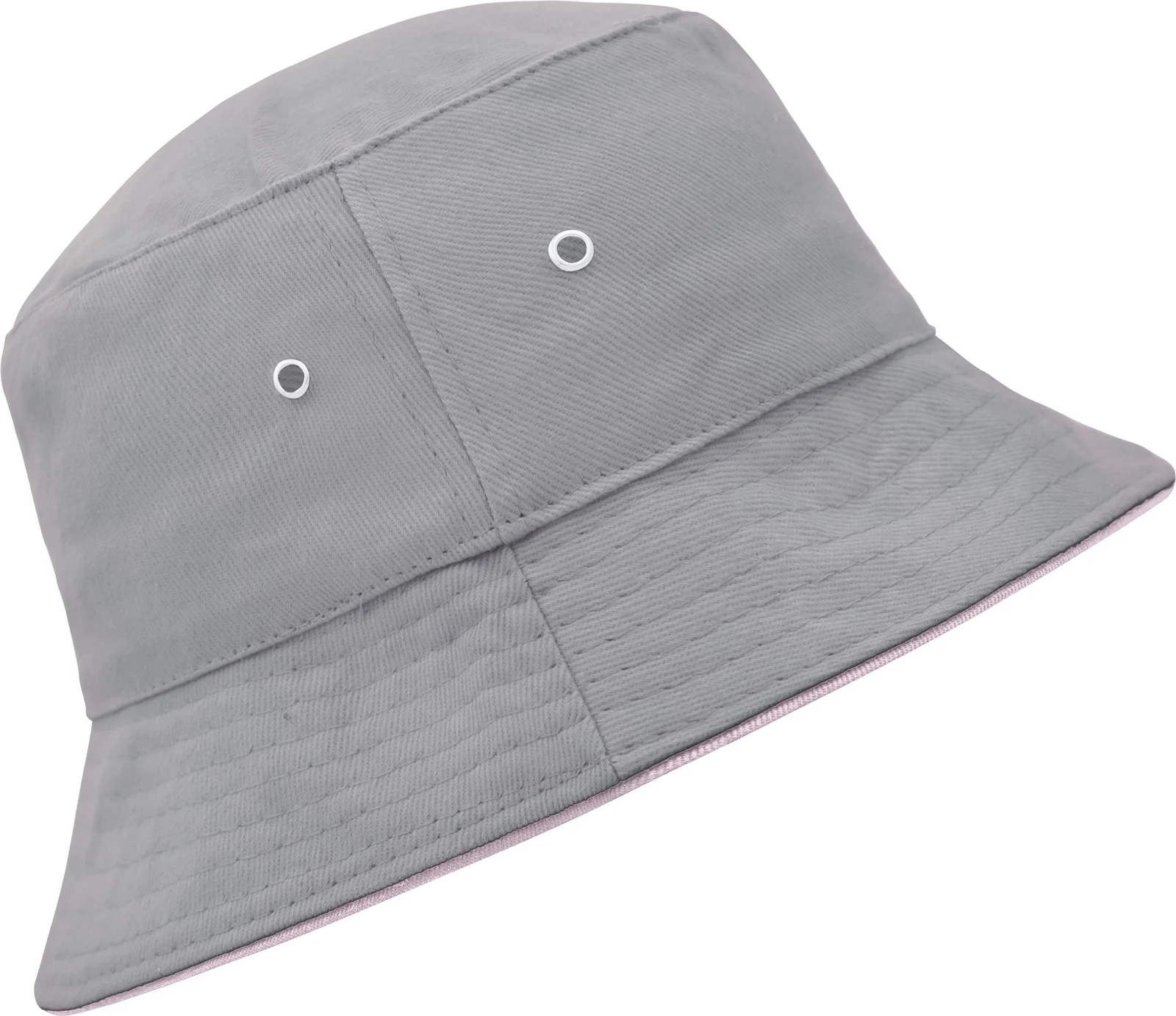 daiber-mb012-fisherman-piping-hat-grey-lightrosa-right-6 myrtle beach Fisherman Piping Hat