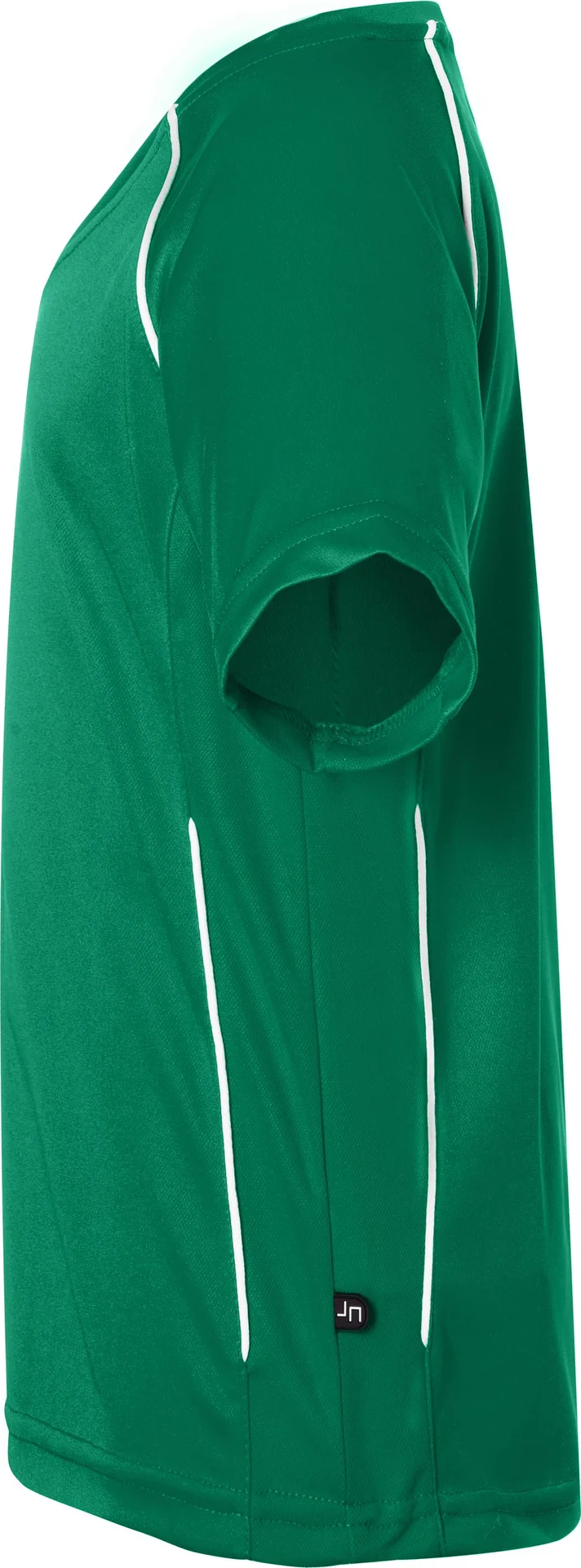 jn386k-team-shirt-junior-green-white-left-4 James & Nicholson Team Shirt Junior
