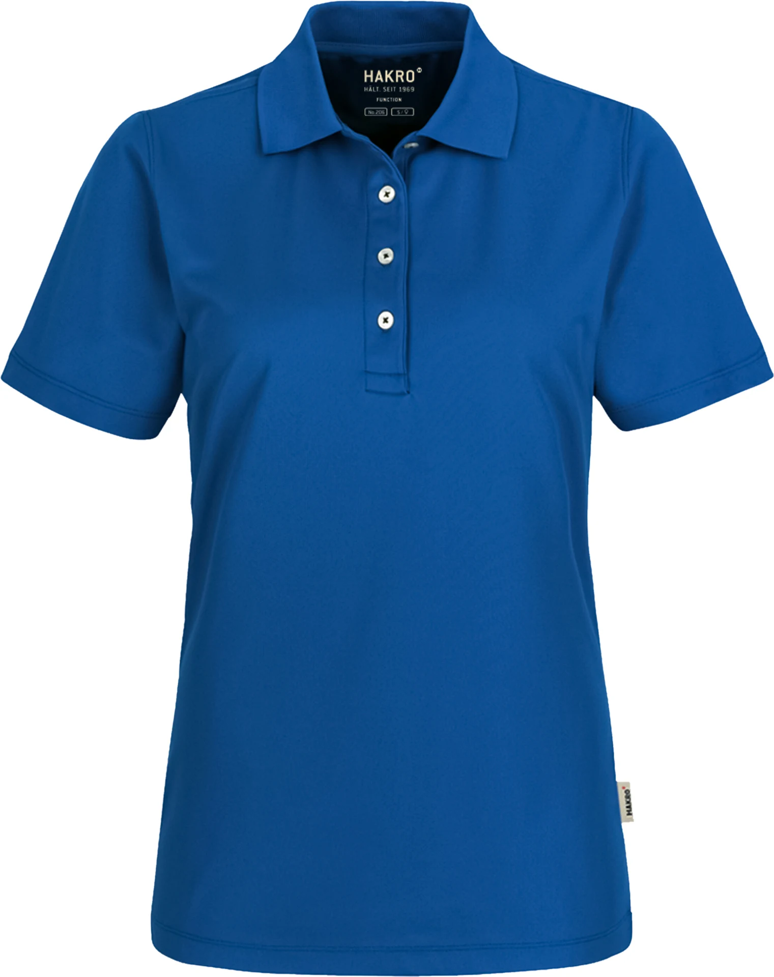 hakro-206-damen-poloshirt-coolmax-royalblau-front-1 HAKRO Women-Poloshirt 206 Coolmax