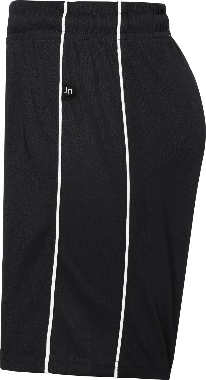 jn387k-basic-team-shorts-junior-black-white-left-4 James & Nicholson Kids Basic Team Shorts (387k)