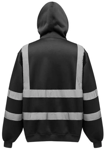 yoko-hvk05-hi-vis-pull-over-hoodie-hi-vis-black-back-2 YOKO Hi Vis Pull-Over Hoodie