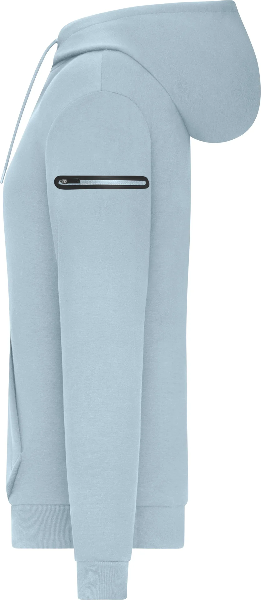JN8045-ladies-hoody-interlock-milkyblue-left-4 James & Nicholson Ladies Hoody Interlock