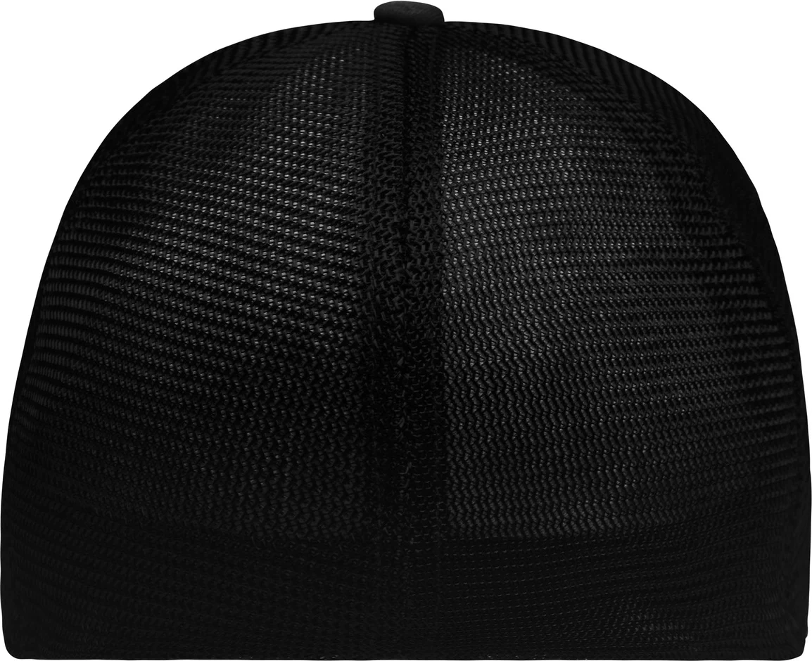 daiber-mb6215-6-panel-elastic-fit-mesh-cap-darkgreymelange-black-back-5 daiber 6-Panel Elastic Fit Mesh Cap