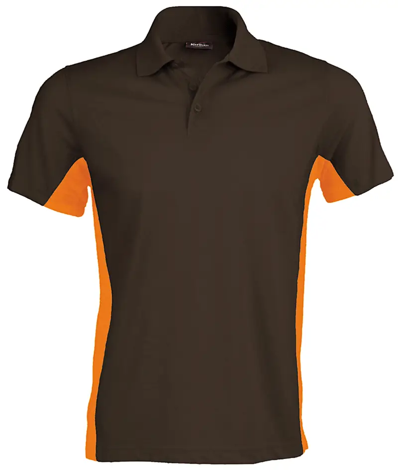 Kariban 2-farbiges Polo "Flag"