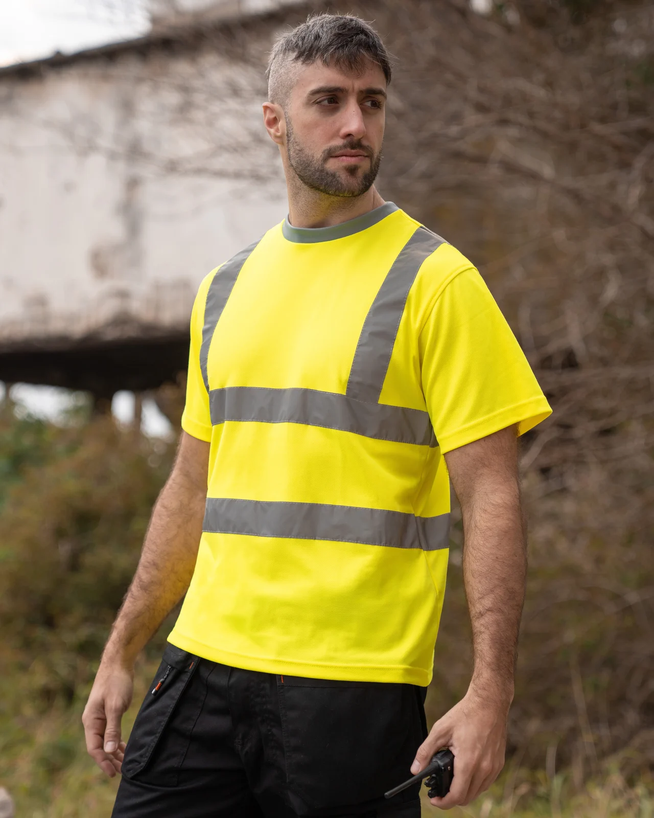 Korntex Heavy Duty Polycotton Hi-Vis T-Shirt Barcelona