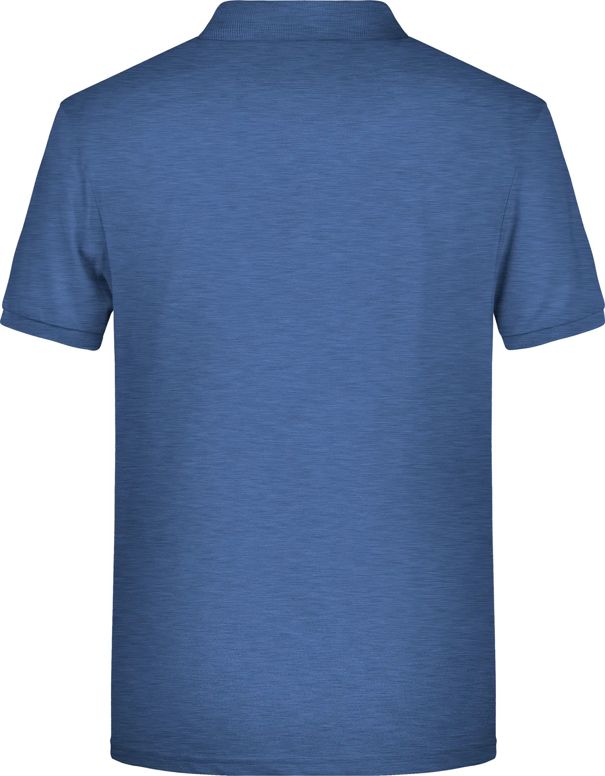 JN8010-mens-basic-poloshirt-lightdenimmelange-back-5 James & Nicholson Men's Basic Polo