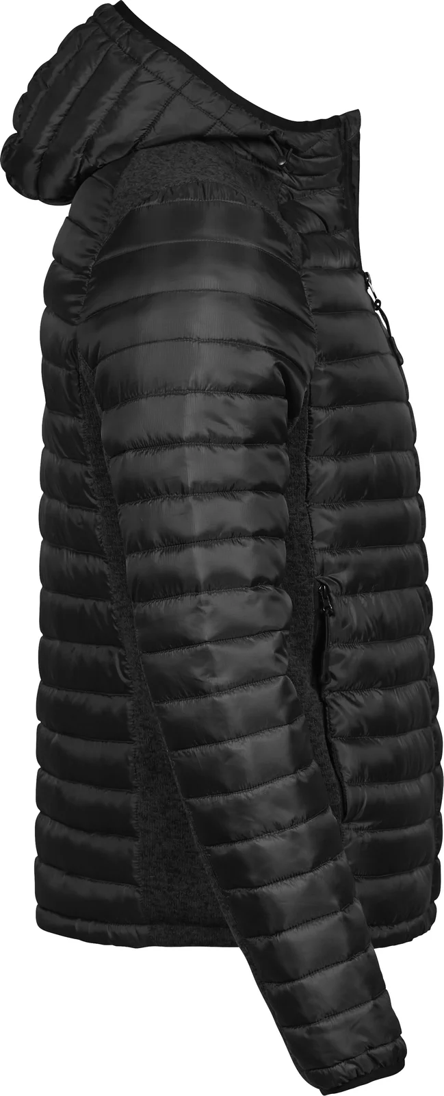 tee-jays-9610-mens-hooded-outdoor-crossover-jacket-black-blackmelange-right-4 Tee Jays Men's Hooded Outdoor Crossover Jacket